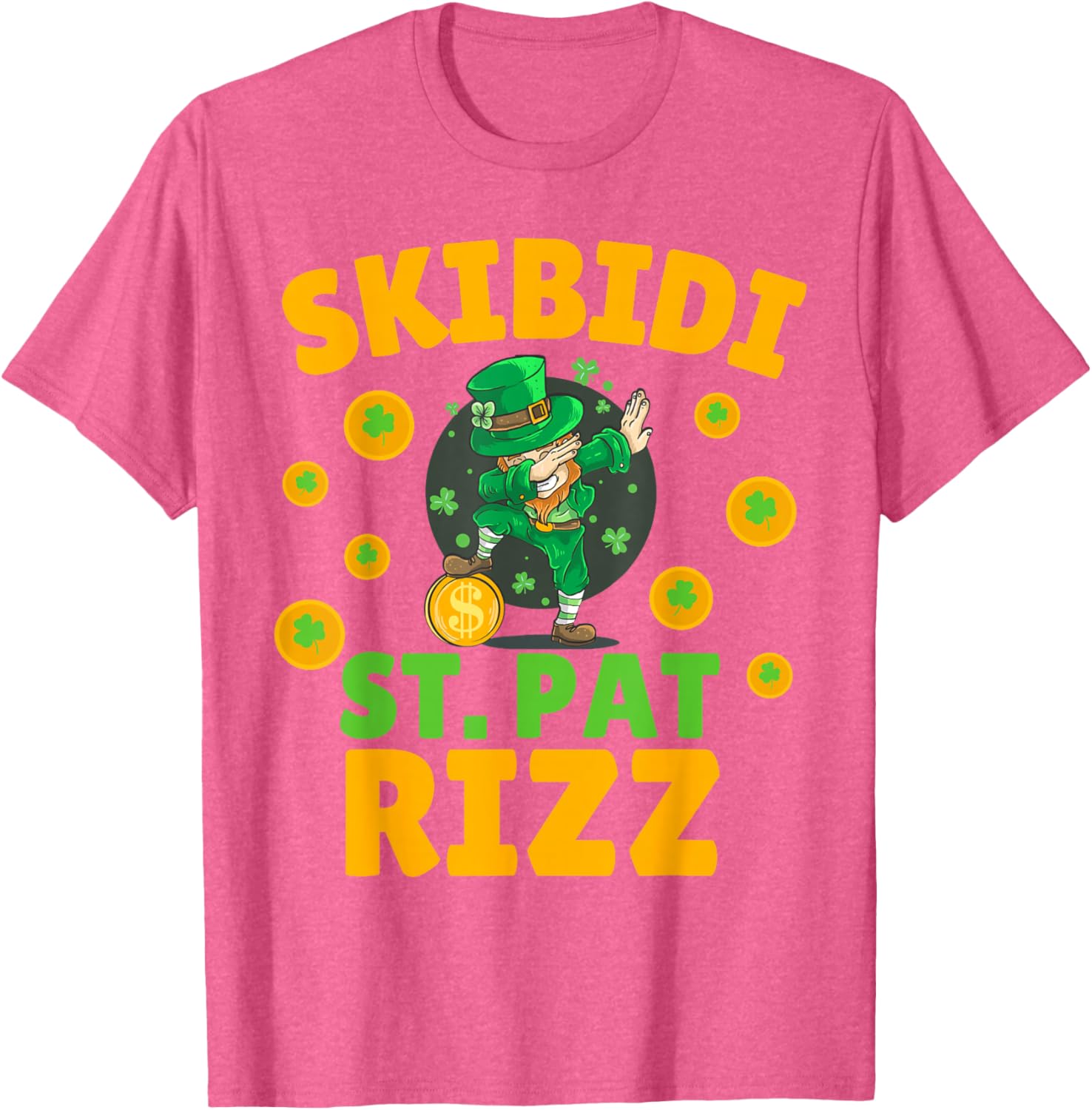 Funny St Patrick's Day Irish Skibidi Rizz T-Shirt for Festive Style - 14