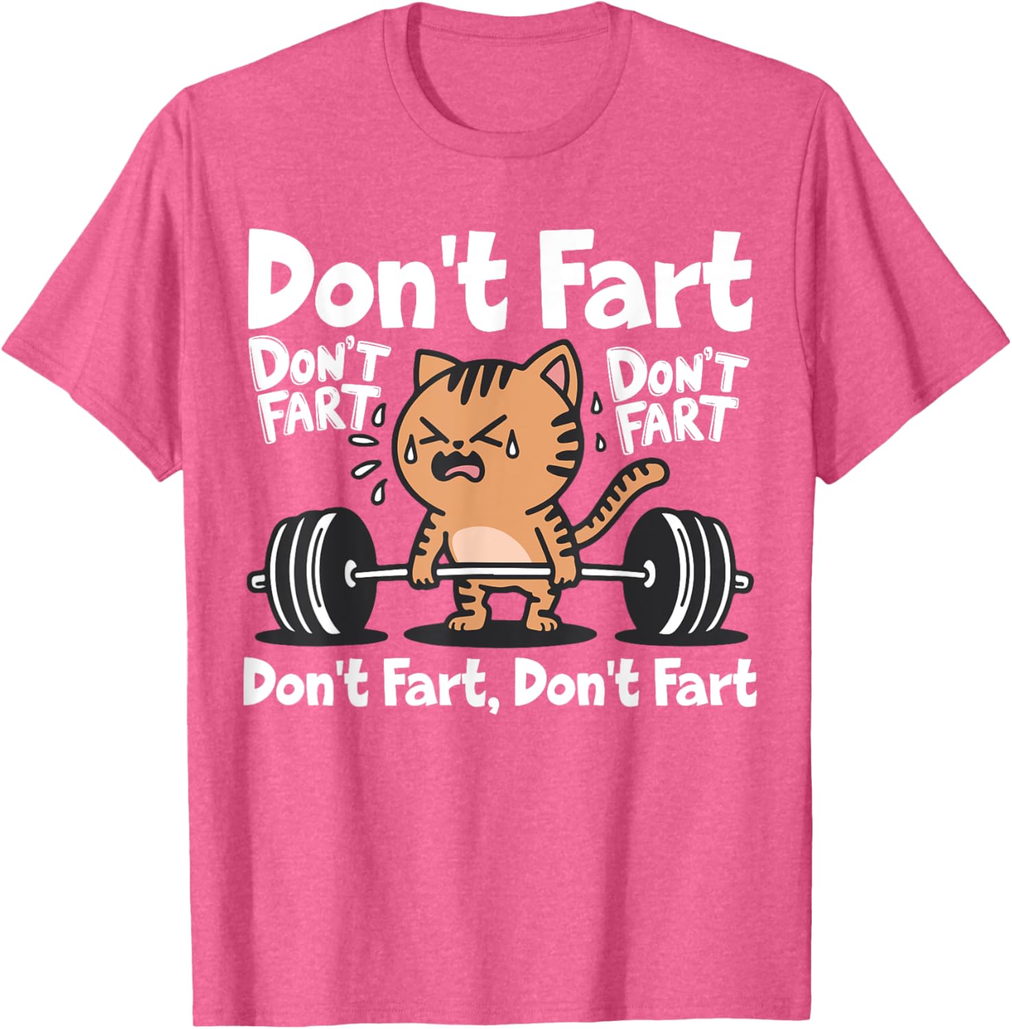 Funny Cat Workout T-Shirt for Weightlifting Fitness Lovers - 13