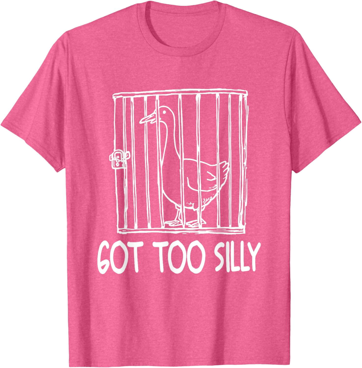 Funny Goose Humor T-Shirt for Animal Lovers - Goose Got Too Silly - 16