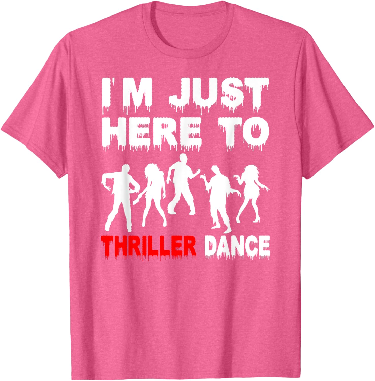 Funny Zombie Thriller Dance T-Shirt for Halloween Fun and Festivities - 1
