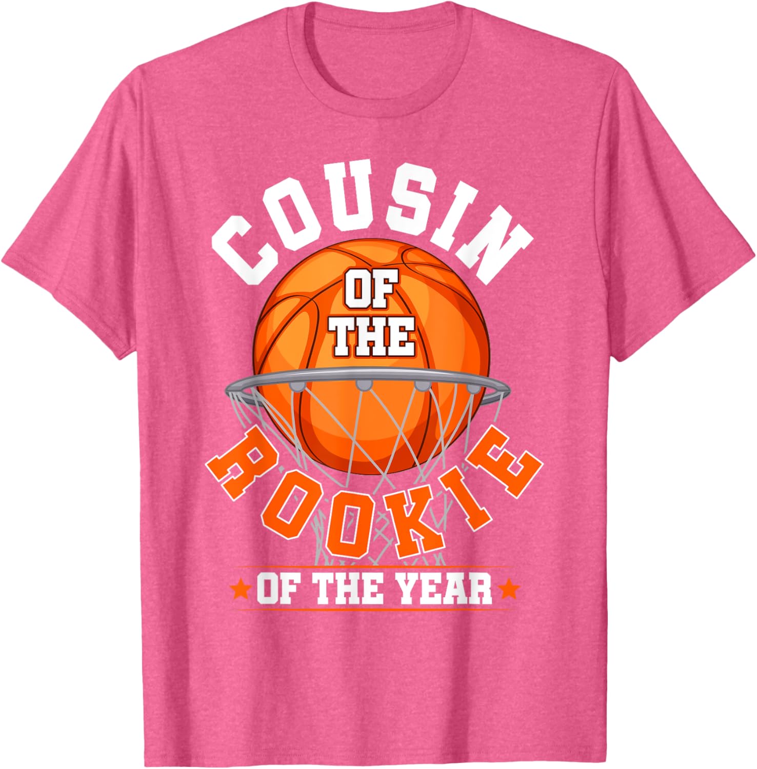 Cousin of Rookie 1st Birthday Basketball Family Matching T-Shirt - 23