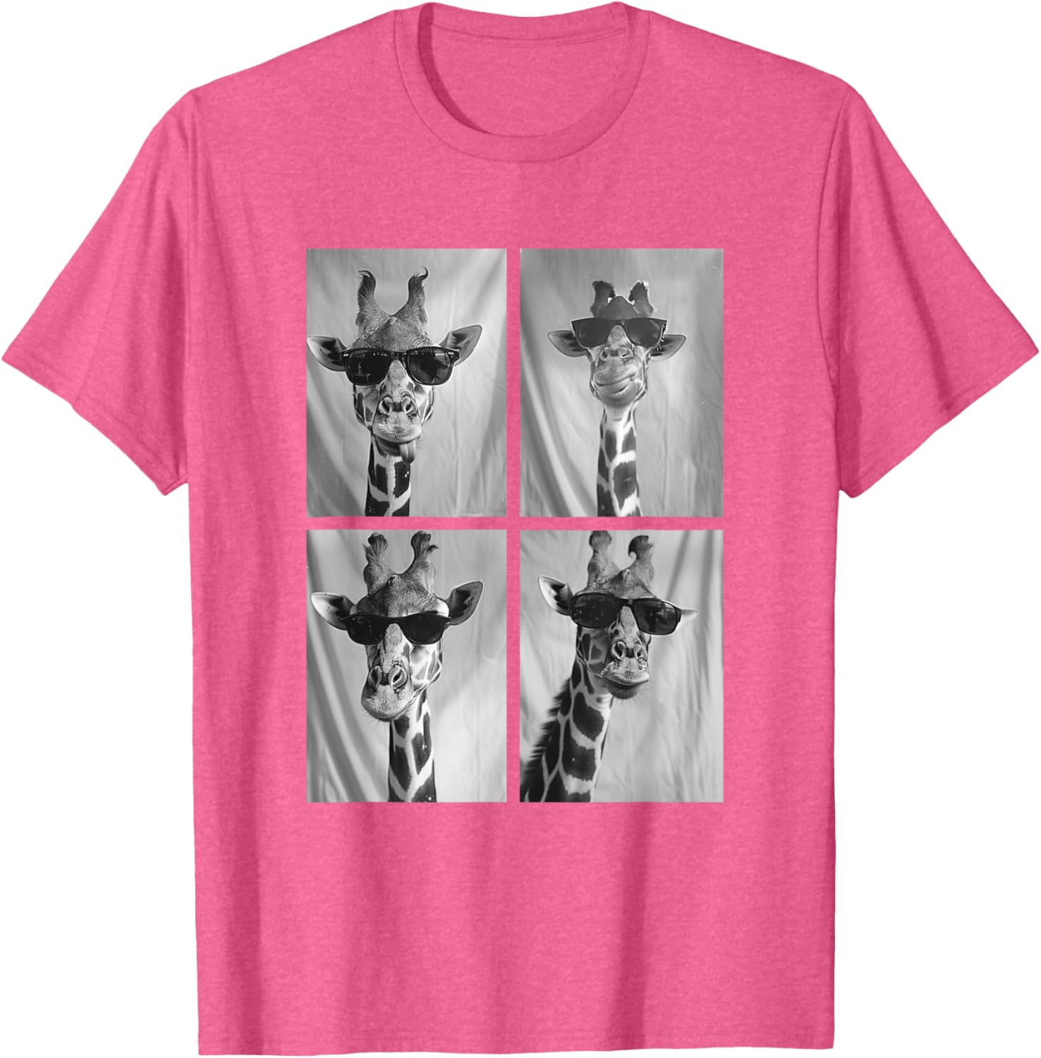 Cute Giraffe in Sunglasses Cool African Hipster T-Shirt for Animal Lovers - 28