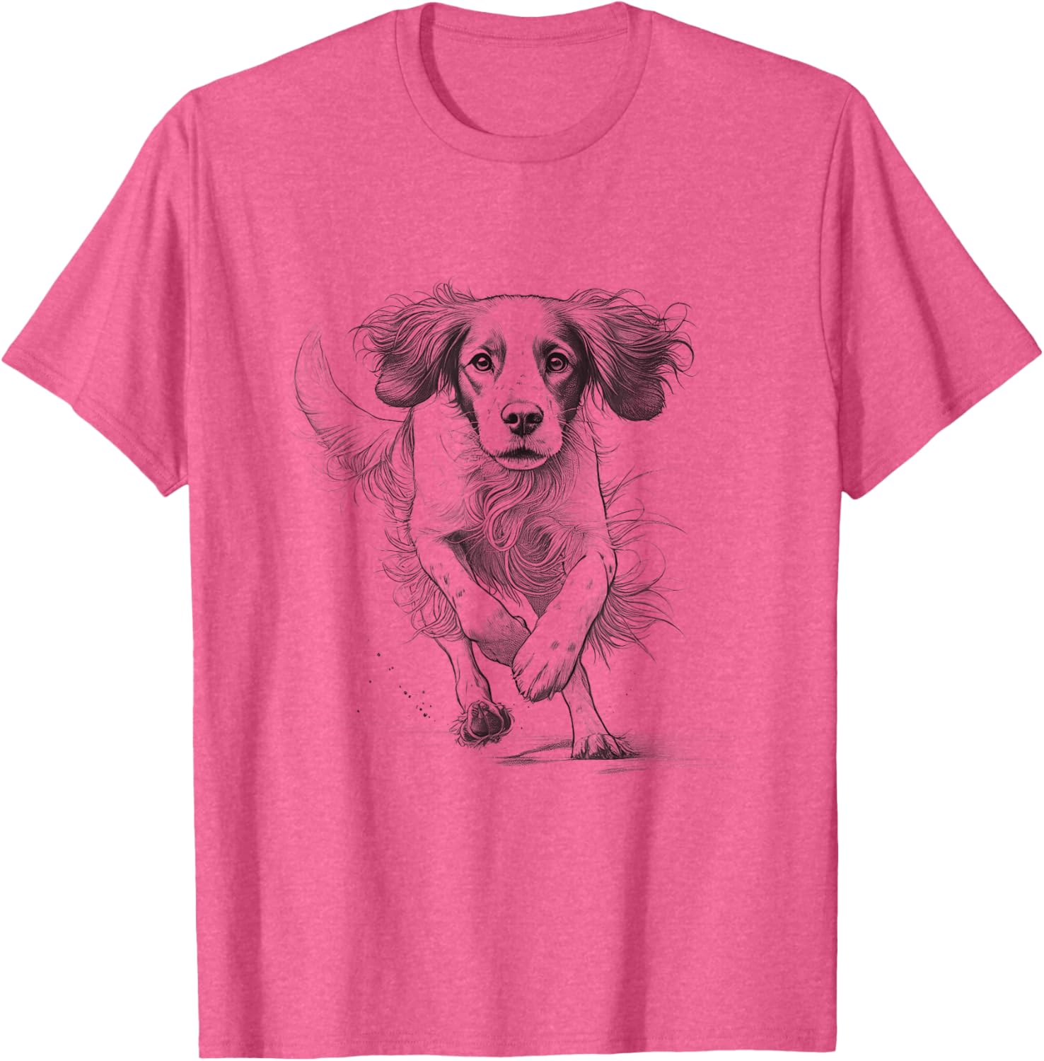 Brittany Spaniel Running T-Shirt for Dog Lovers - Unisex Design - 11