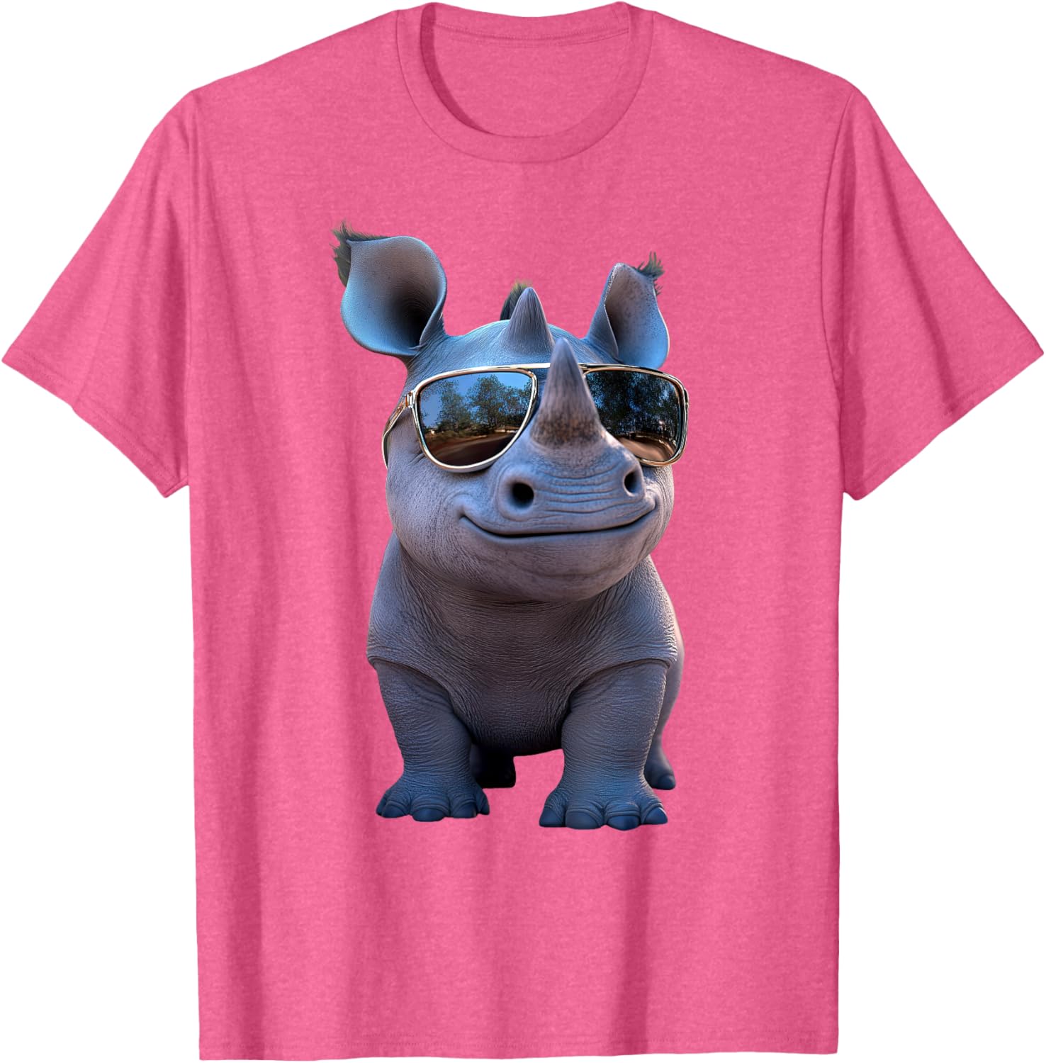 Cute Rhino Safari T-Shirt for Animal Lovers | White Rhinoceros Apparel - 28