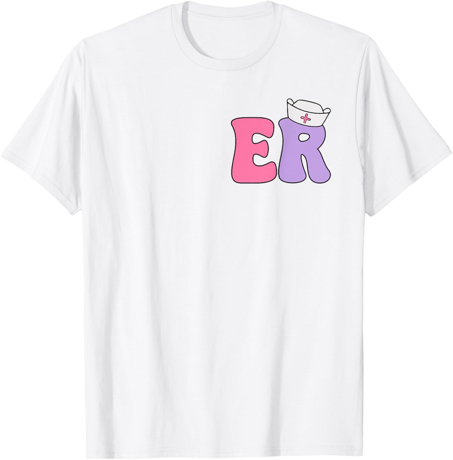 Emergency Nurse T-Shirt for ER Professionals Dual-Sided Design Apparel - 9