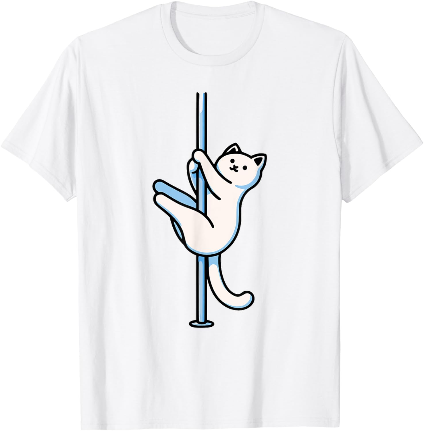 Funny Cat Pole Dancer T-Shirt Adorable Gift for Cat Lovers-Unisex Design - 10