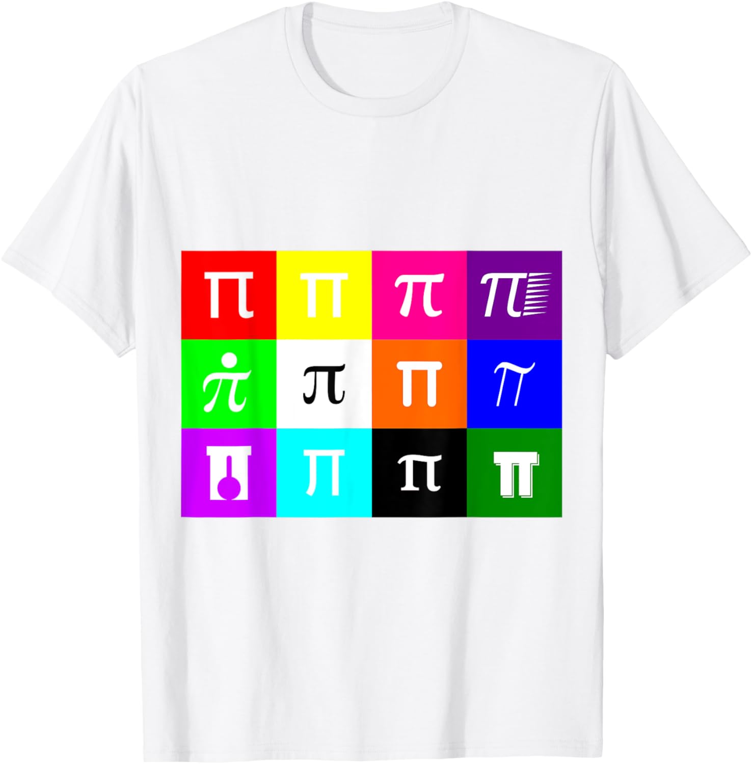 Colorblock Happy Pi Day T-Shirt for Math Geometry Nerds and Geeks - 4