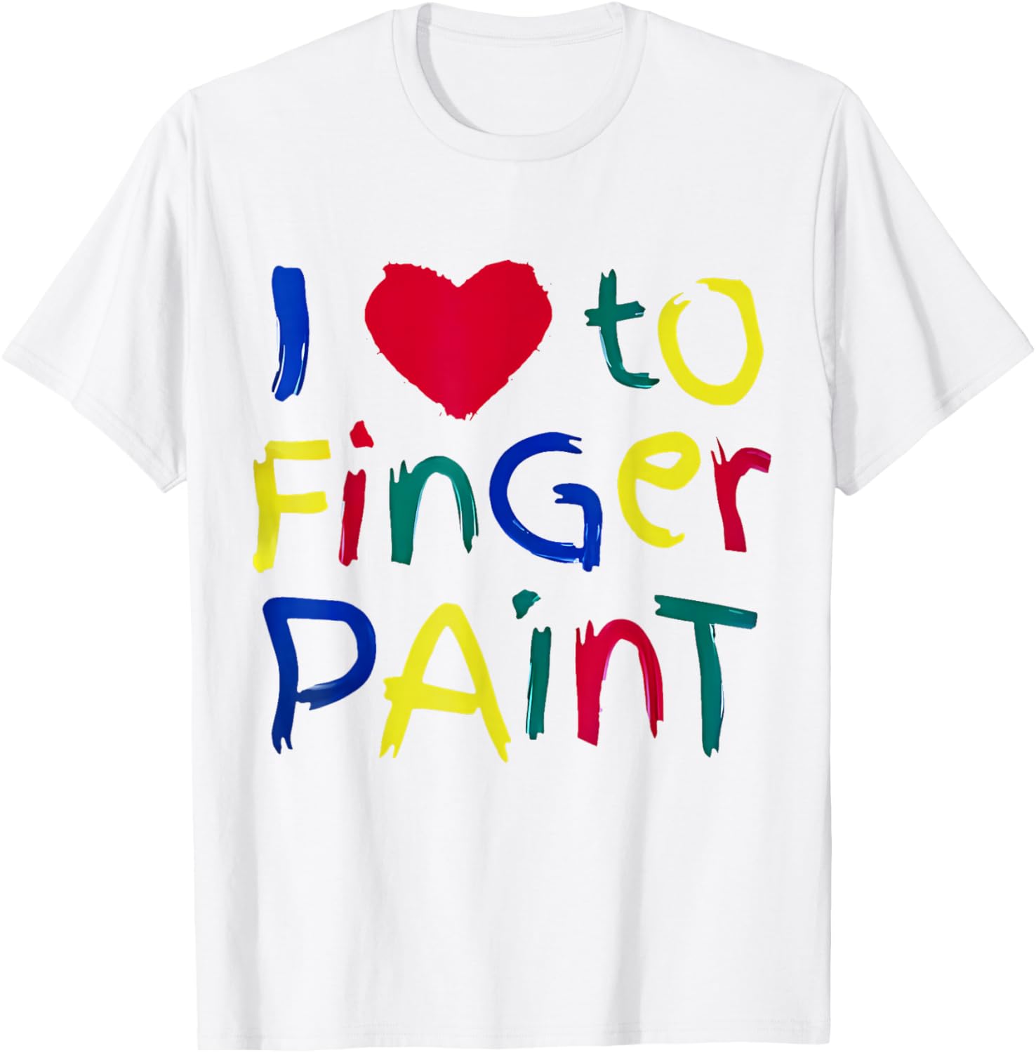 Cute Couple Finger Painting T-Shirt for Artsy Couples and Creative Fun - 8