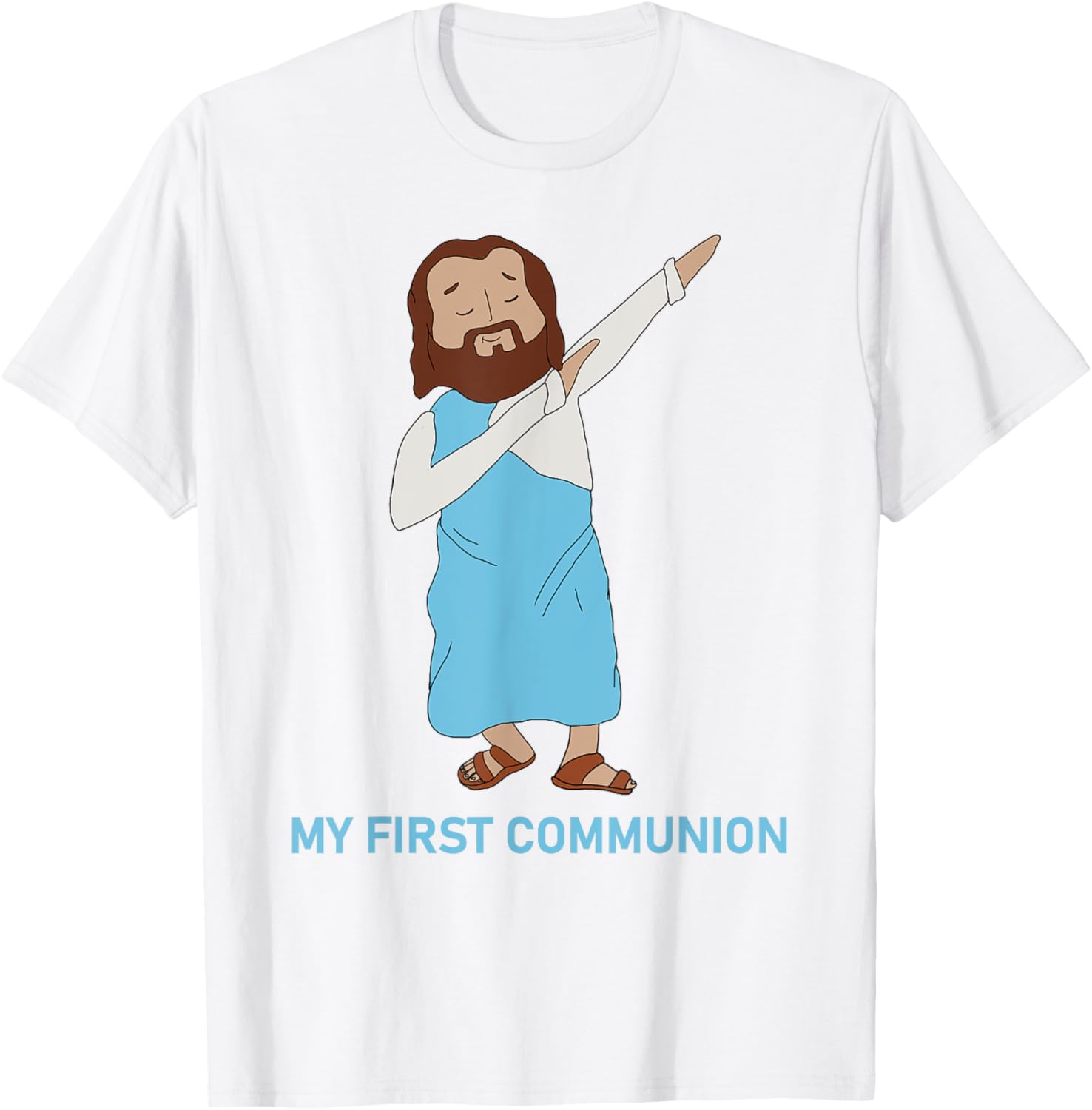 Funny Dabbing Jesus T-Shirt for First Communion - Catholic Gift - 18