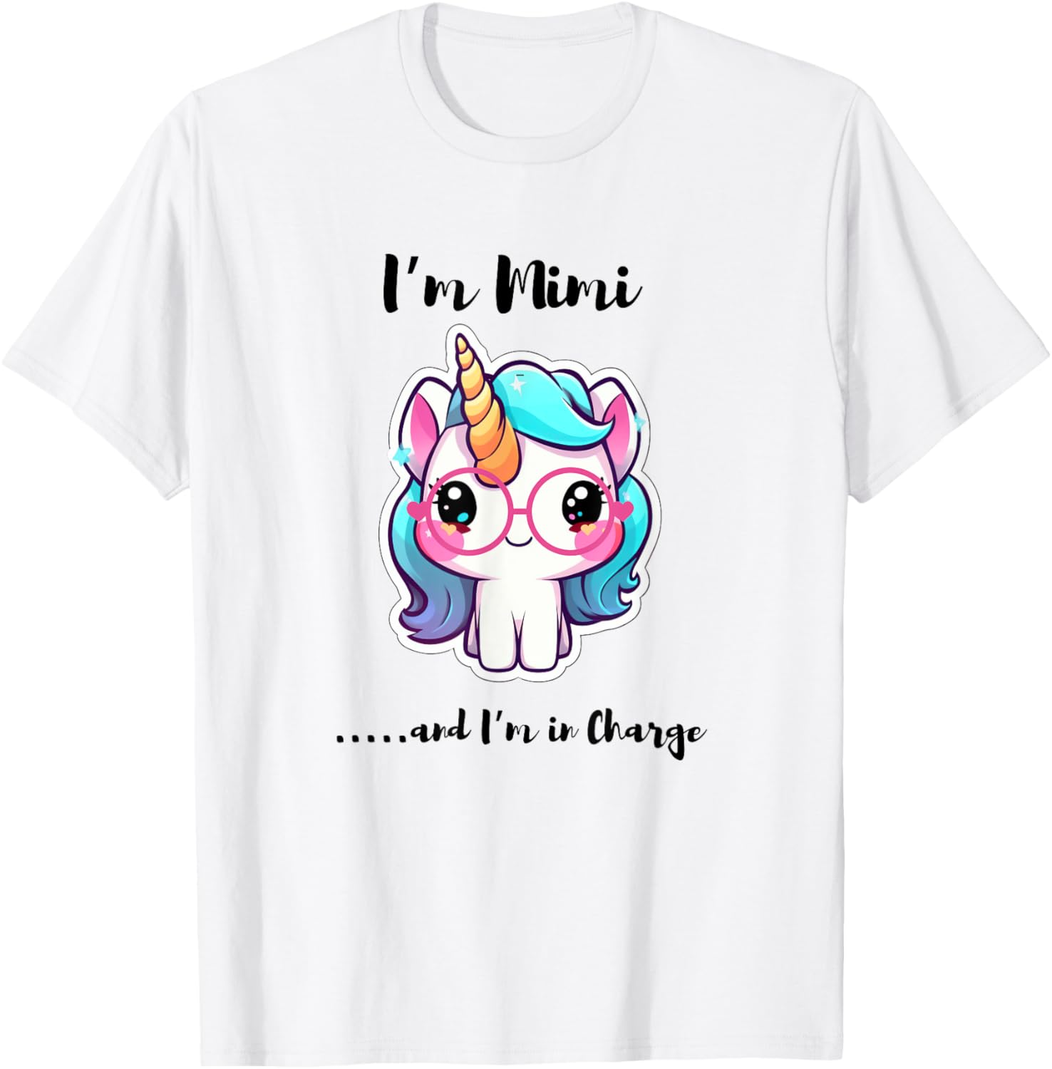 Funny I'm Mimi and I'm in Charge Unicorn T-Shirt for Kids and Adults - 20