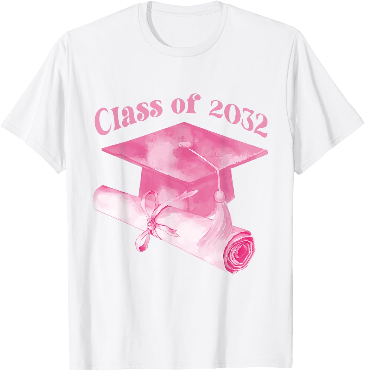Class of 2032 Graduation Cap T-Shirt for Back to School Fun - 8