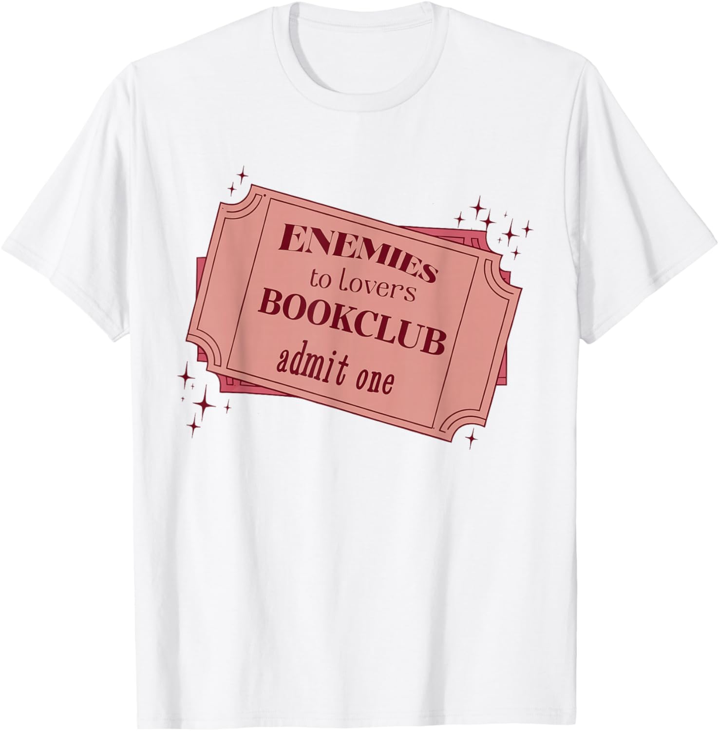 Enemies to Lovers Bookclub Romance Reader T-Shirt for Book Lovers - 10
