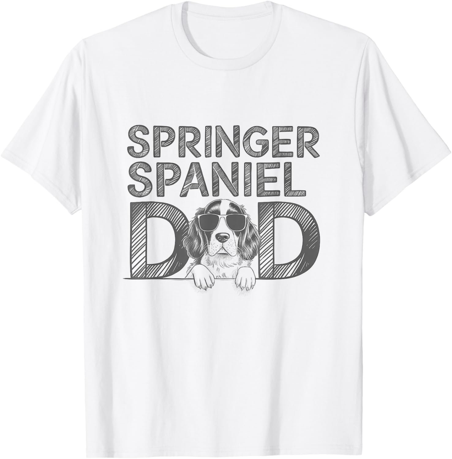 Cute English Springer Spaniel Dad T-Shirt Perfect for Dog Lovers - 11