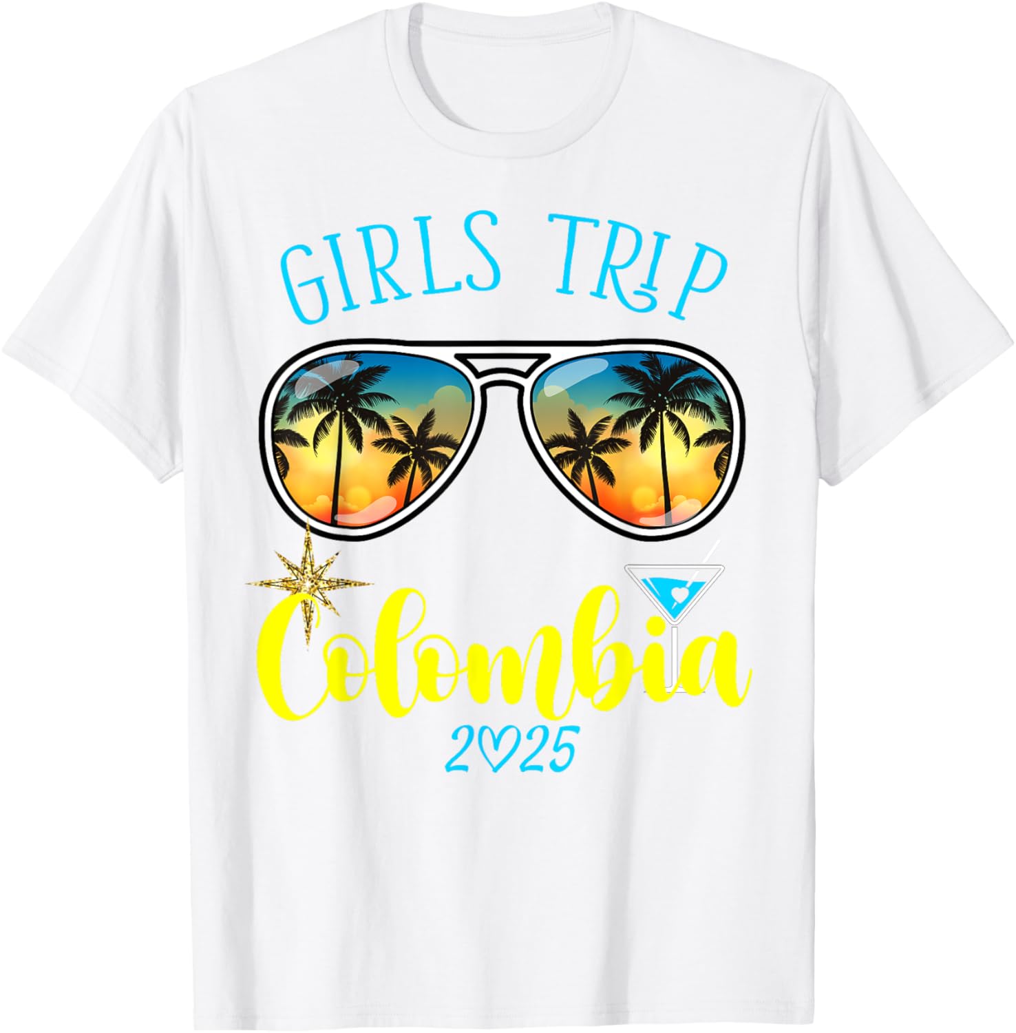 Cute Girls Trip Colombia 2025 T-Shirt for Weekend Birthday Squad - 7