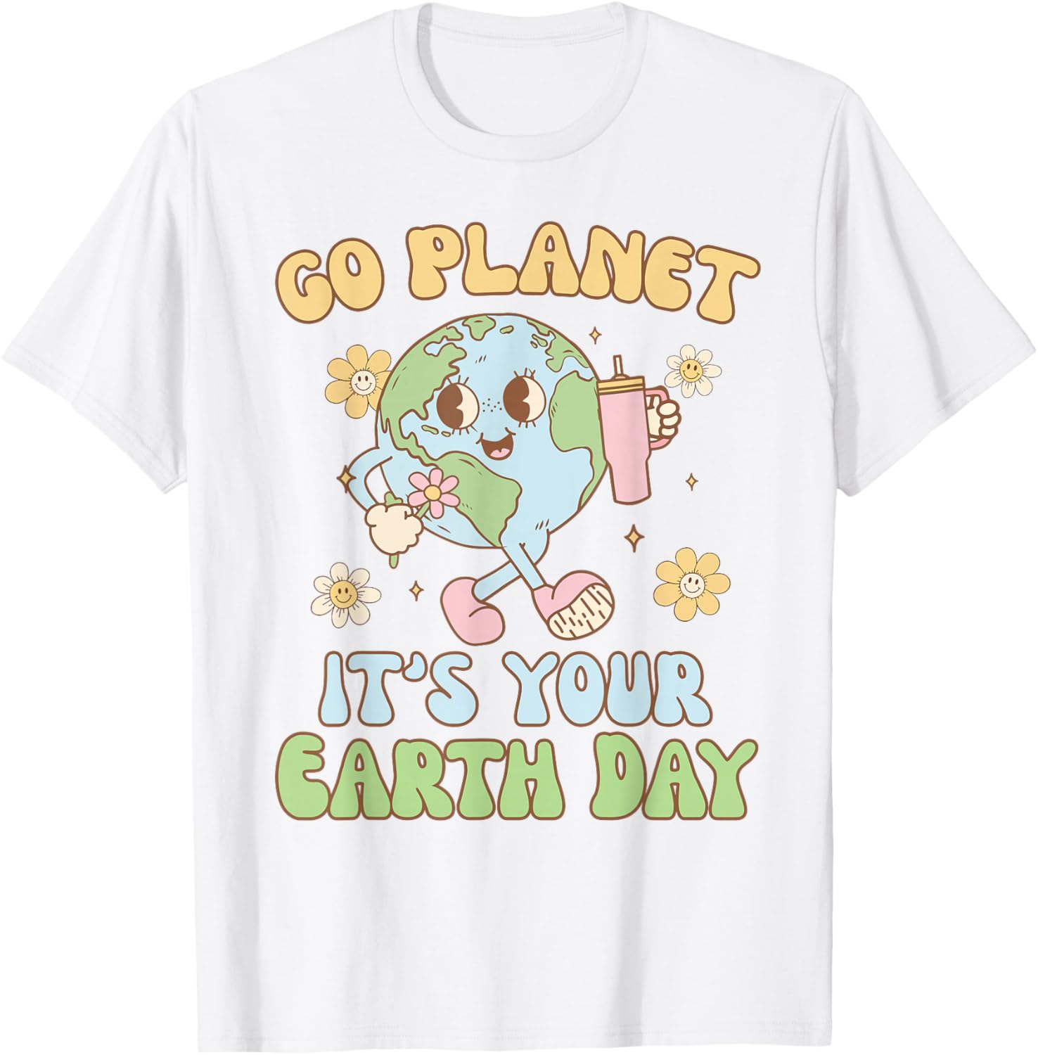 Earth Day 2025 Go Planet T-Shirt for Men, Women, and Kids - 1