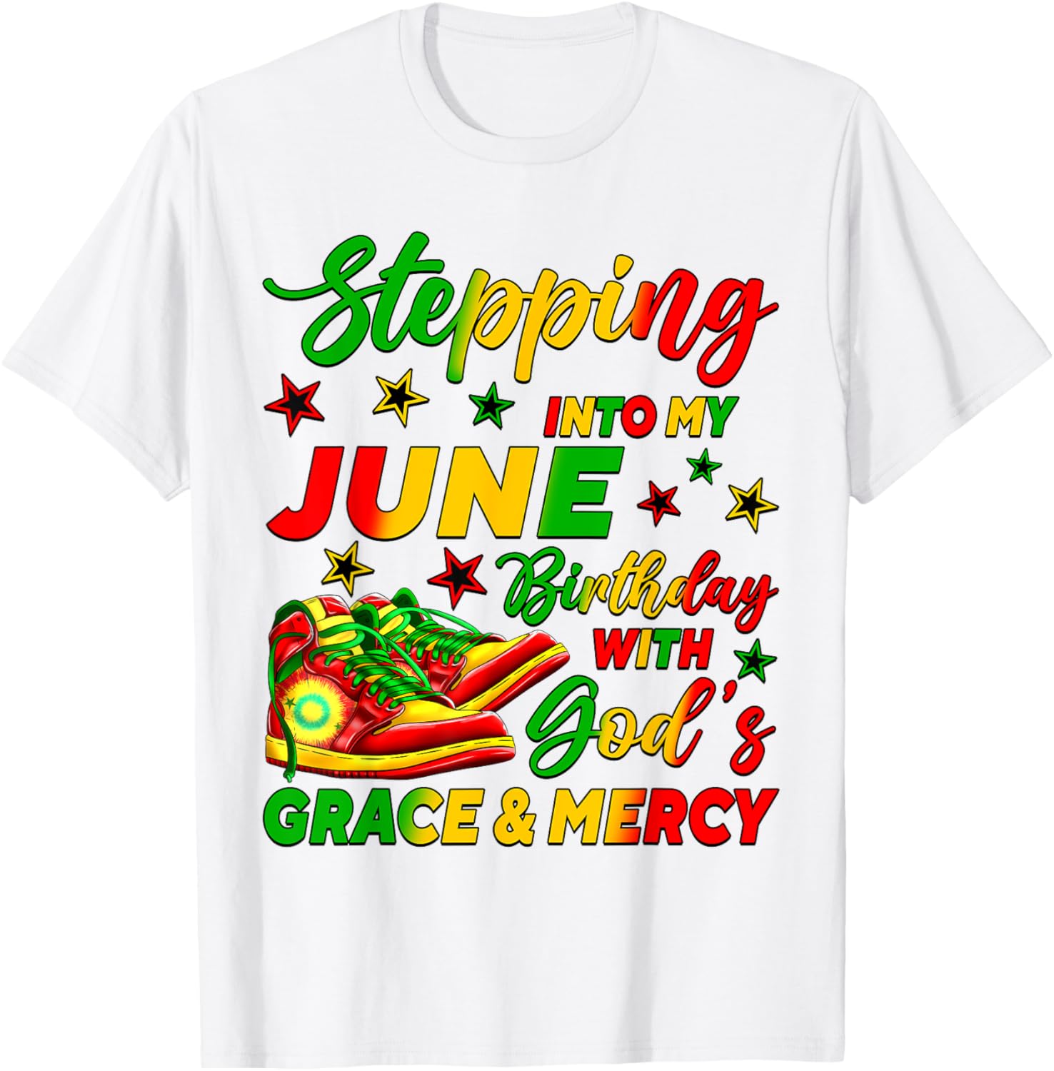 Celebrate My June Birthday with Stylish African American Shoes T-Shirt - 13