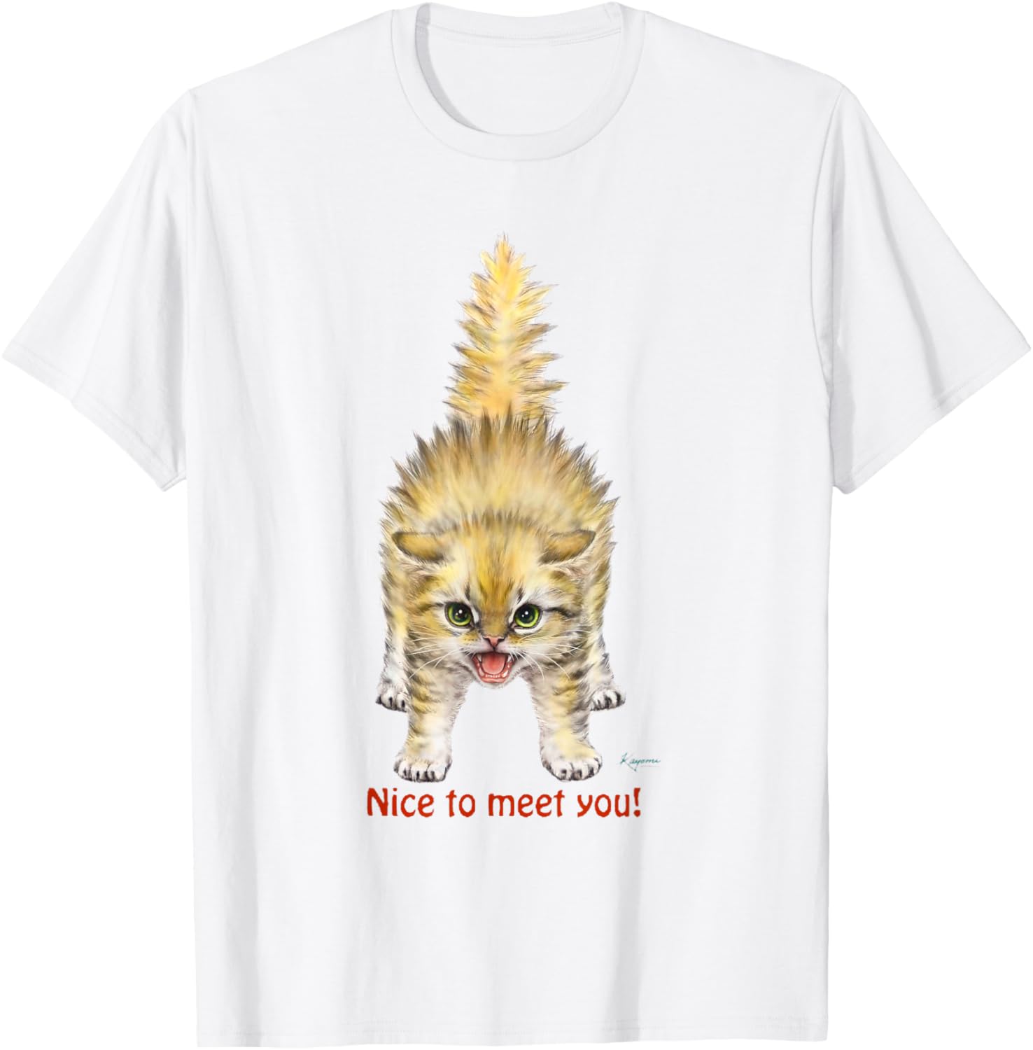 Cute Kayomi Harai Kitty Kitten Cat T-Shirt for Cat Lovers - 2
