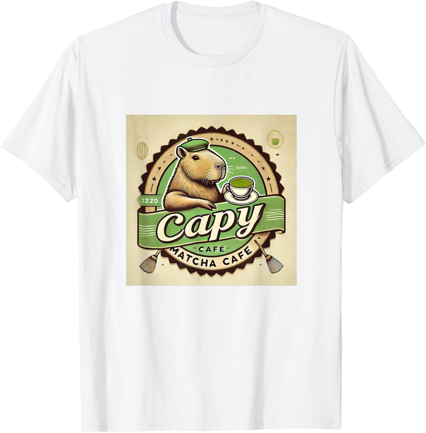 Capybara Cafe Coffee and Tea Lover T-Shirt for Animal Enthusiasts - 12