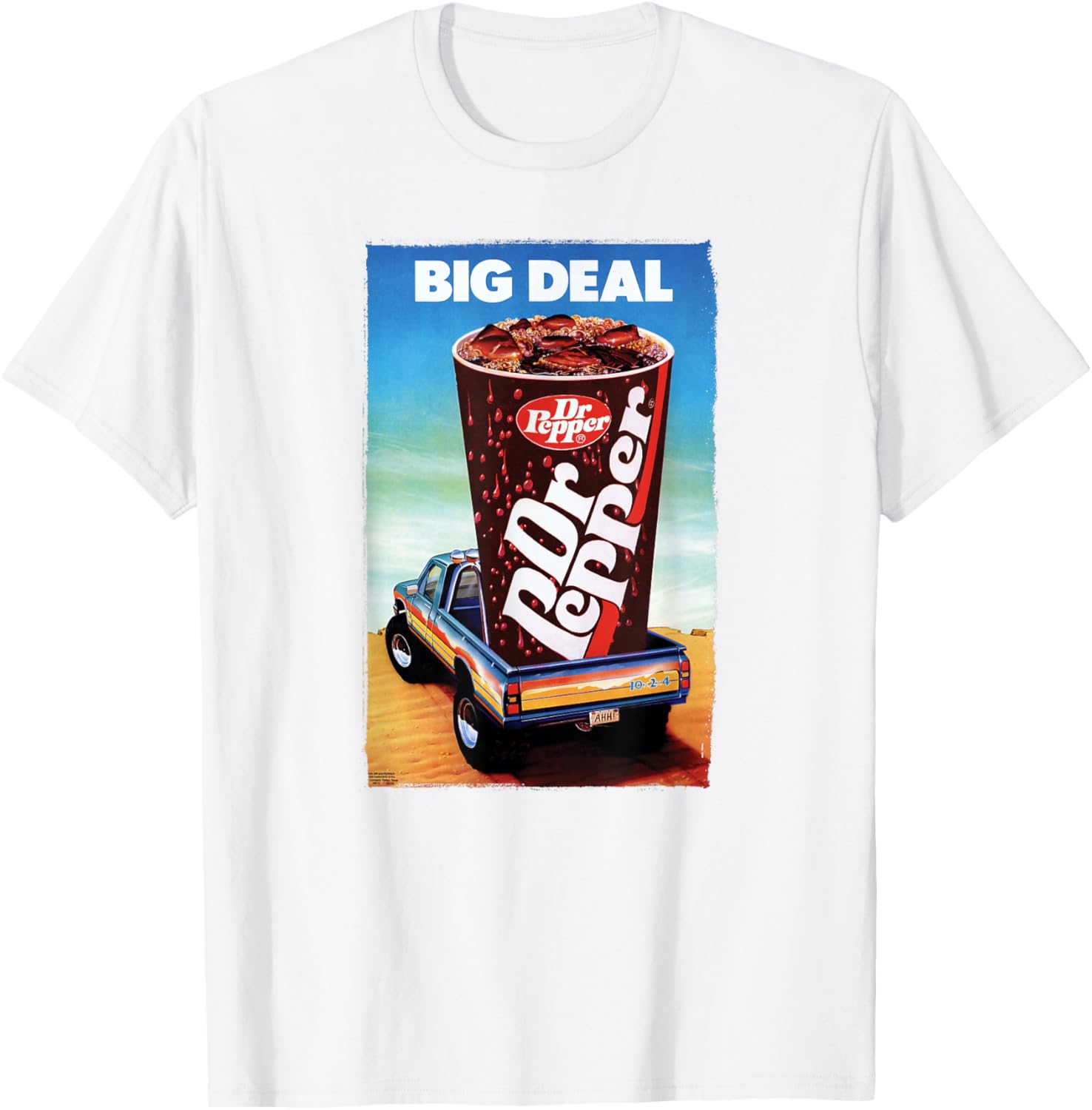 Dr Pepper Big Deal Big Taste Truck Panel T-Shirt for Fun Casual Style - 1