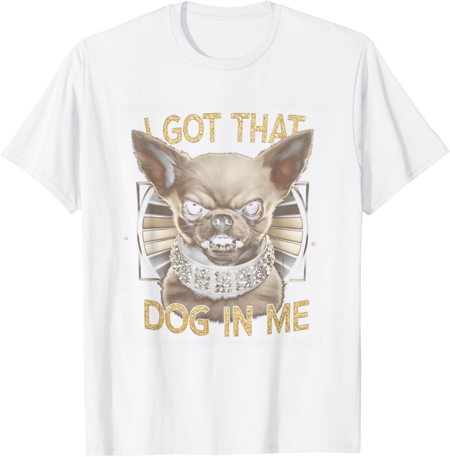 Funny Chihuahua T-Shirt with Angry Face for Dog Lovers Gift - 16