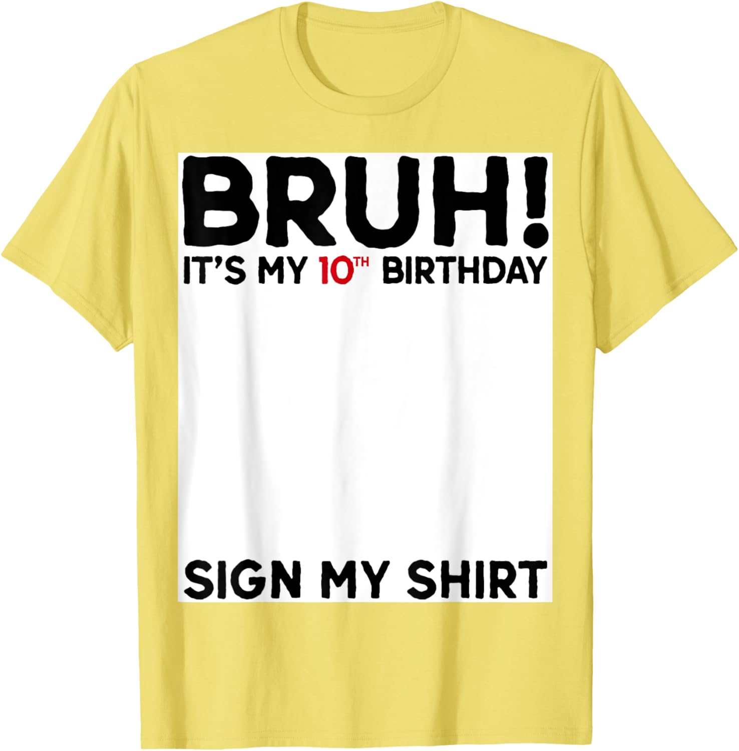Cool Bruh I'm Double Digits T-Shirt for 10 Year Old Boys Birthday Gift - 5