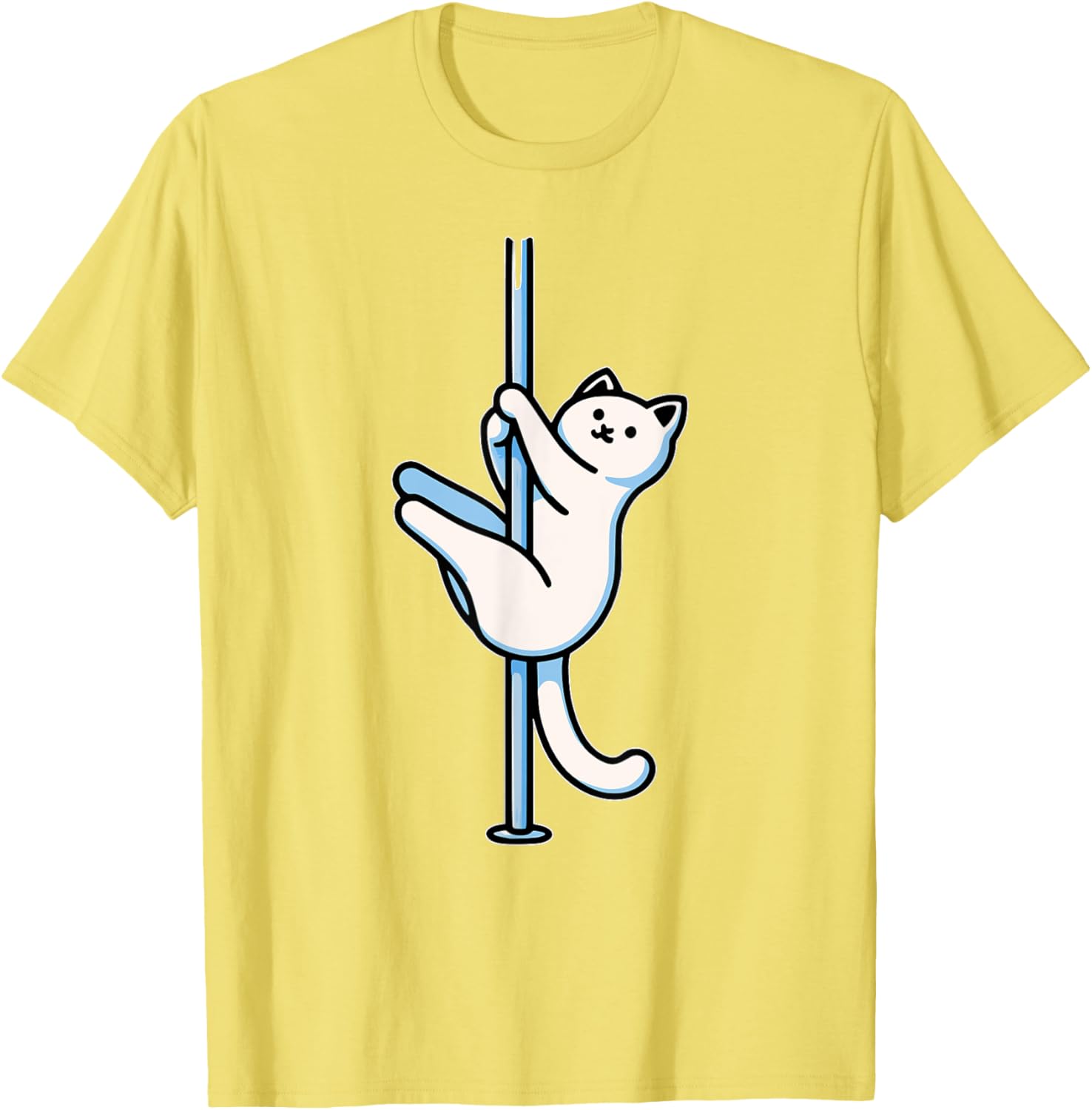 Funny Cat Pole Dancer T-Shirt Adorable Gift for Cat Lovers-Unisex Design - 24