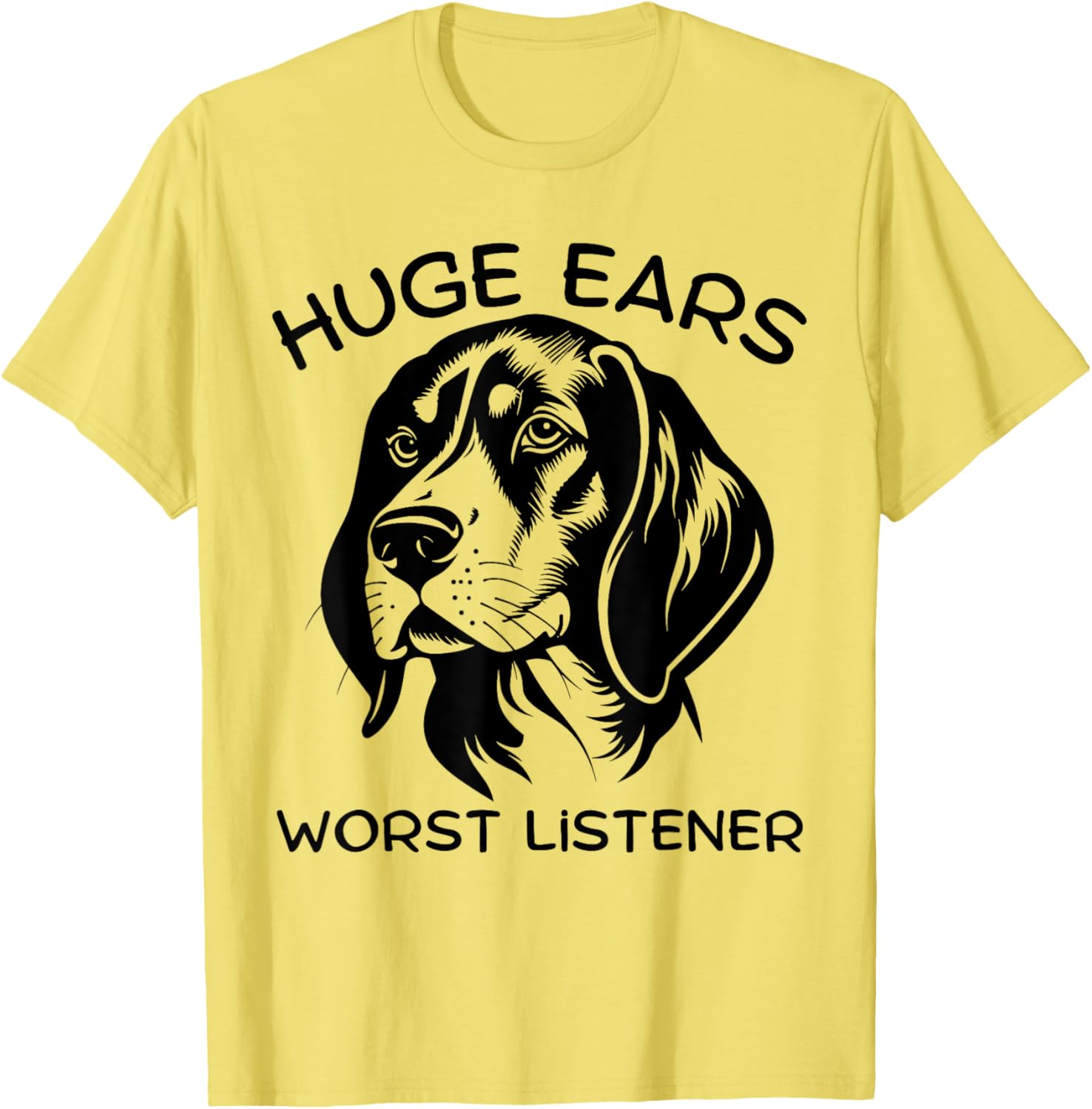 Funny Beagle Dog T-Shirt for Men and Women with Huge Ears and Attitude - 11