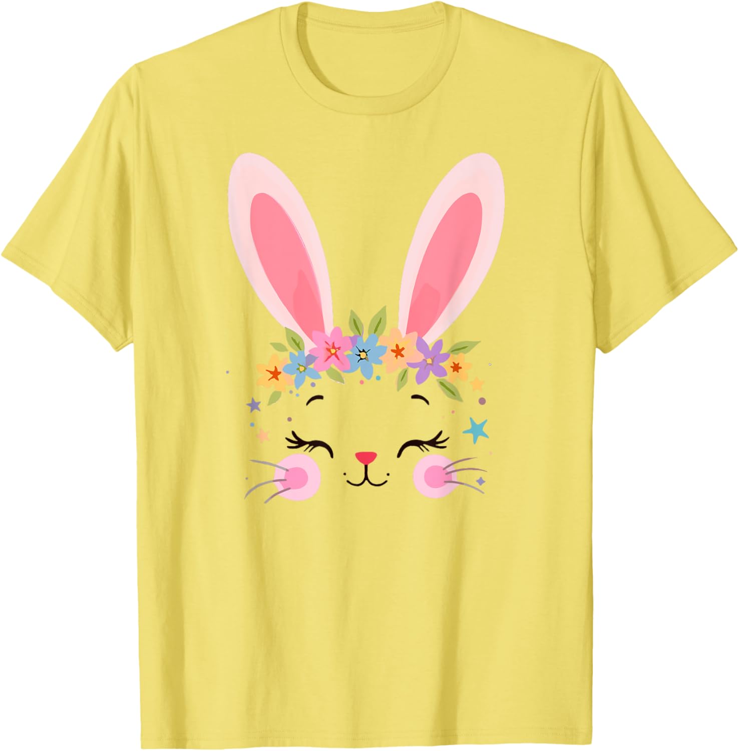 Cute Floral Easter Bunny T-Shirt for Rabbit Lovers - Women's Apparel - 16