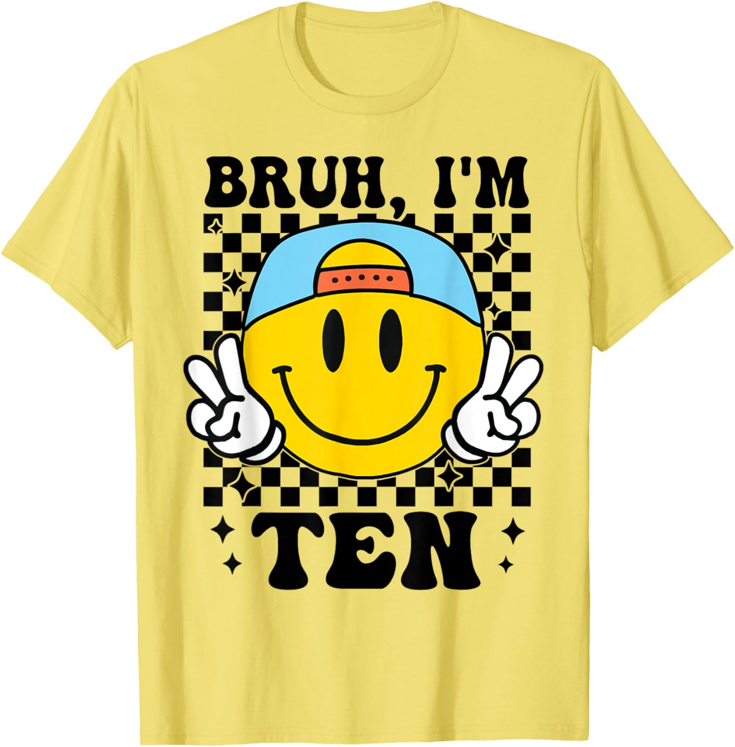 Groovy 10th Birthday T-Shirt for Boys Girls Fun Trendy Design - 17