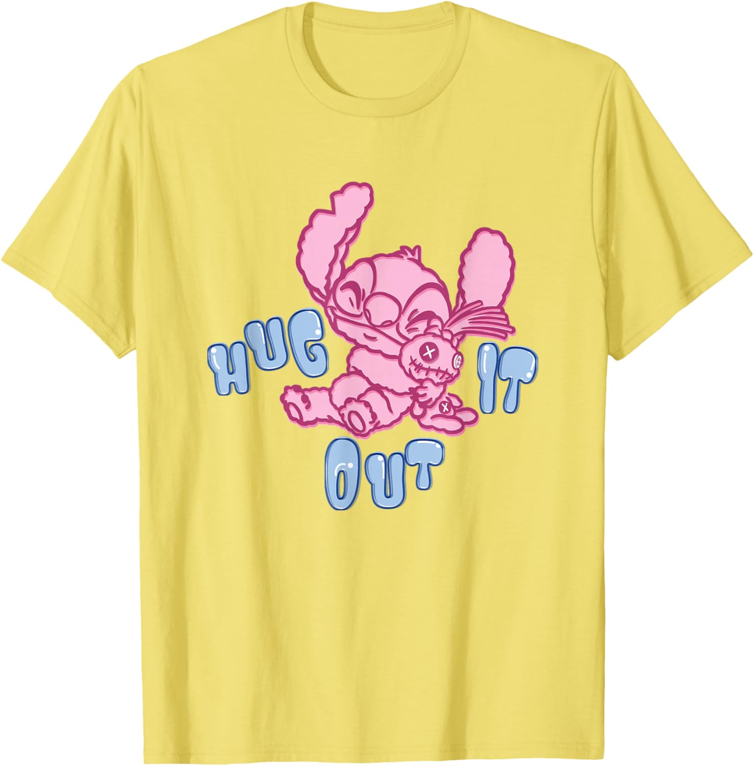 Disney Lilo & Stitch Cute Alien Stitch Hug It Out T-Shirt for Fun Styles - 5