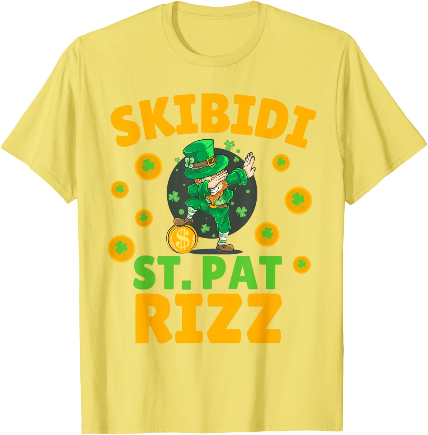 Funny St Patrick's Day Irish Skibidi Rizz T-Shirt for Festive Style - 3