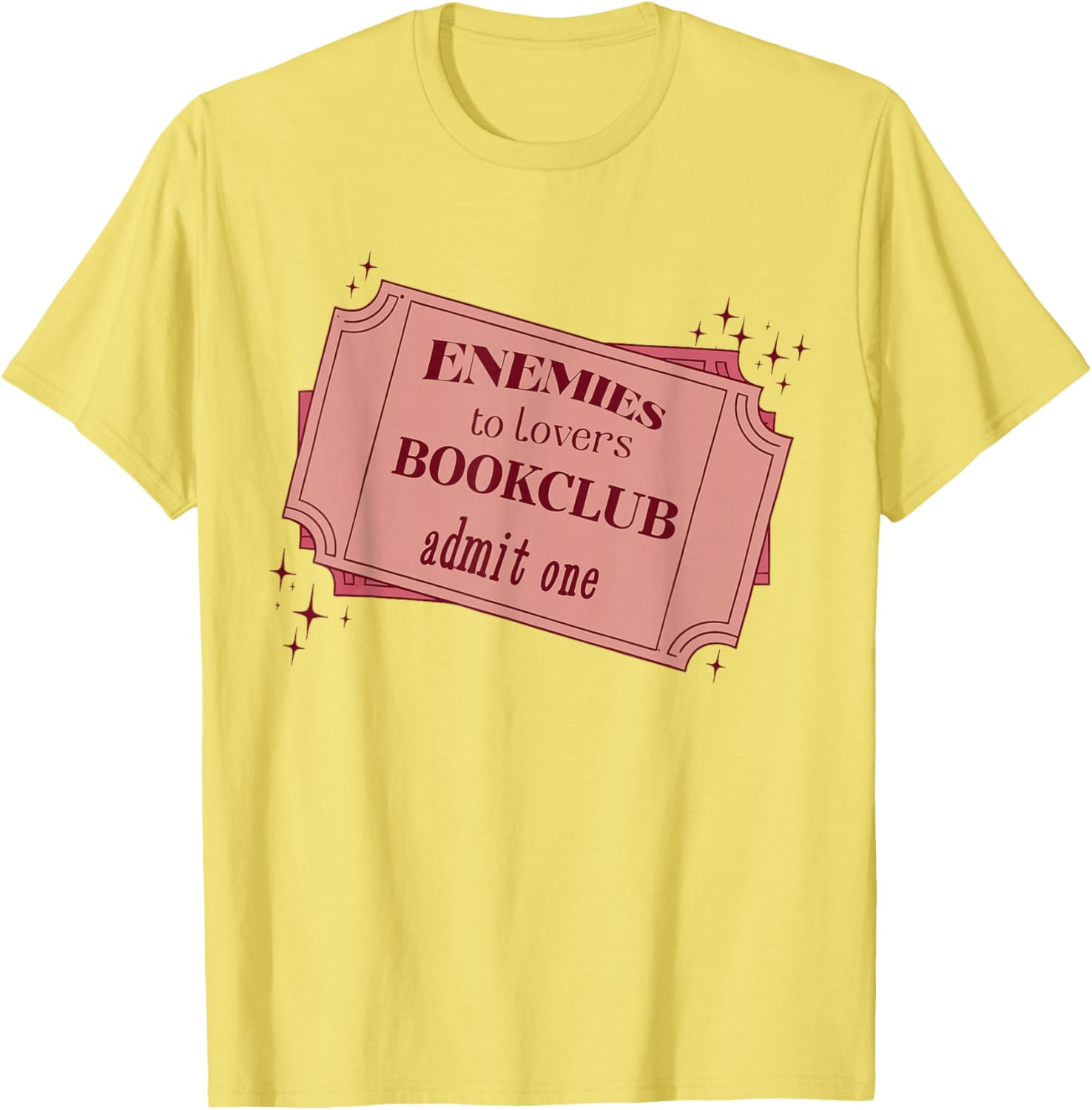 Enemies to Lovers Bookclub Romance Reader T-Shirt for Book Lovers - 9