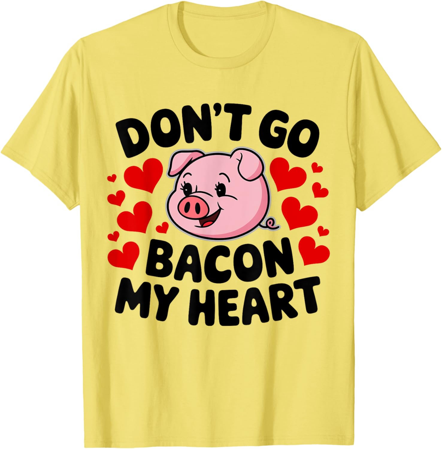 Cute Couples Valentine's T-Shirt Don't Go Bacon My Heart Edition - 3