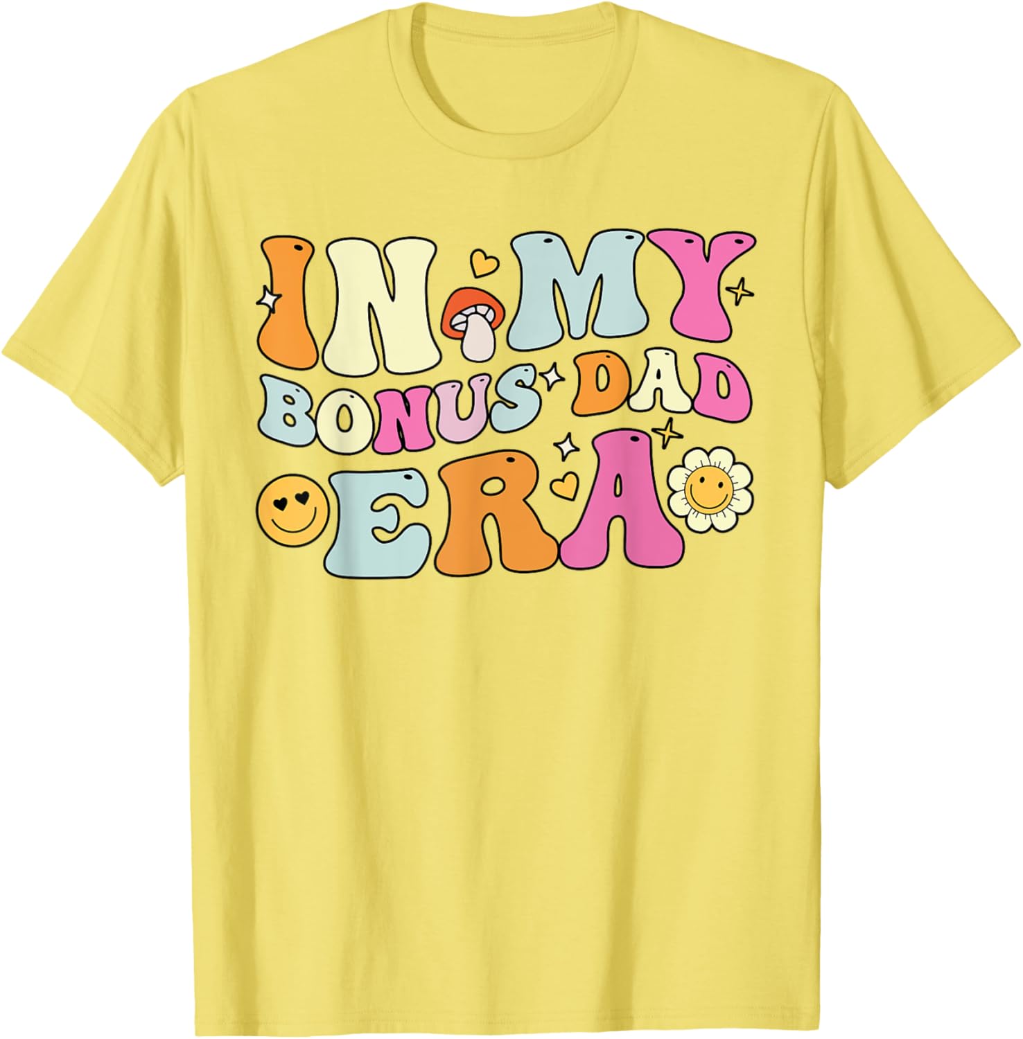 Groovy Bonus Dad T-Shirt for Father's Day Gift, Fun Stepdad Apparel - 3