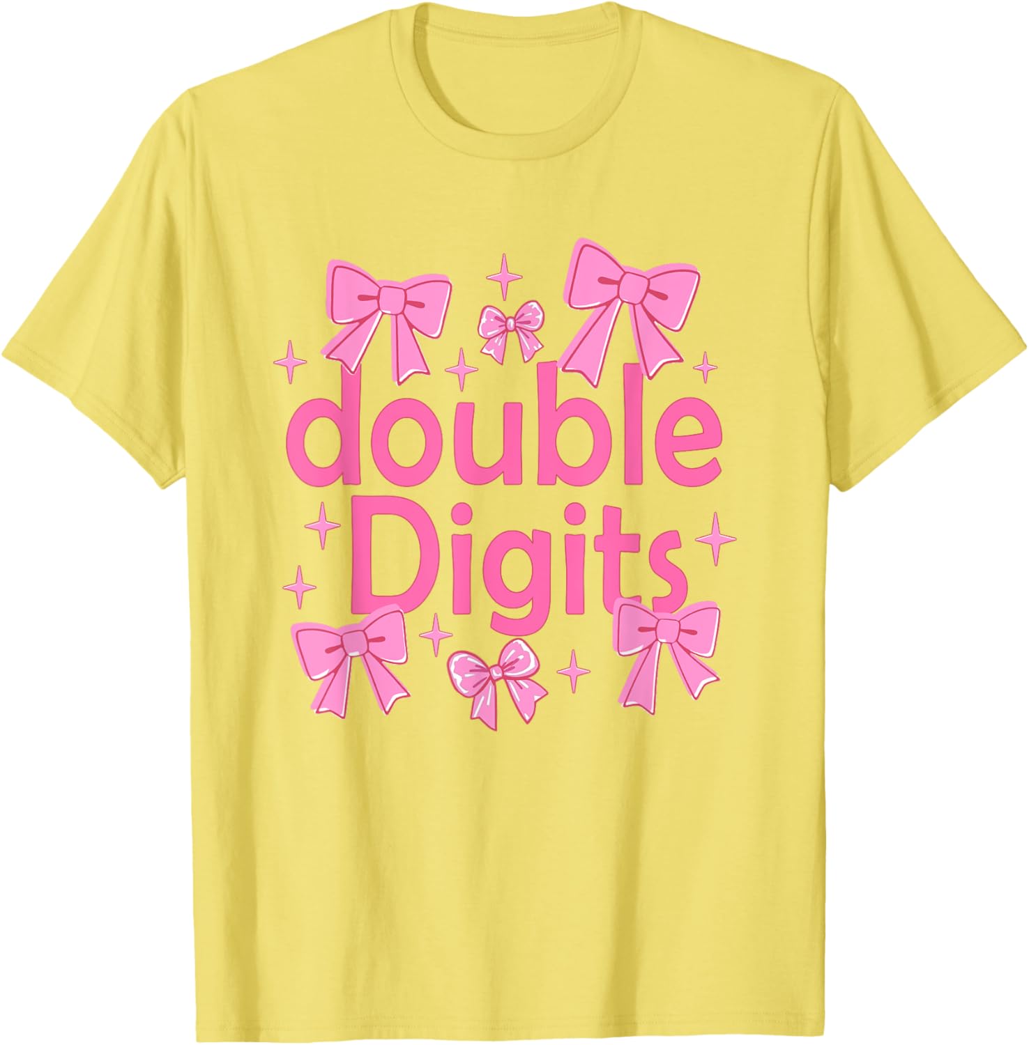 Cute Coquette Bow 10th Birthday T-Shirt for Girls - Perfect Gift for Kids - 3