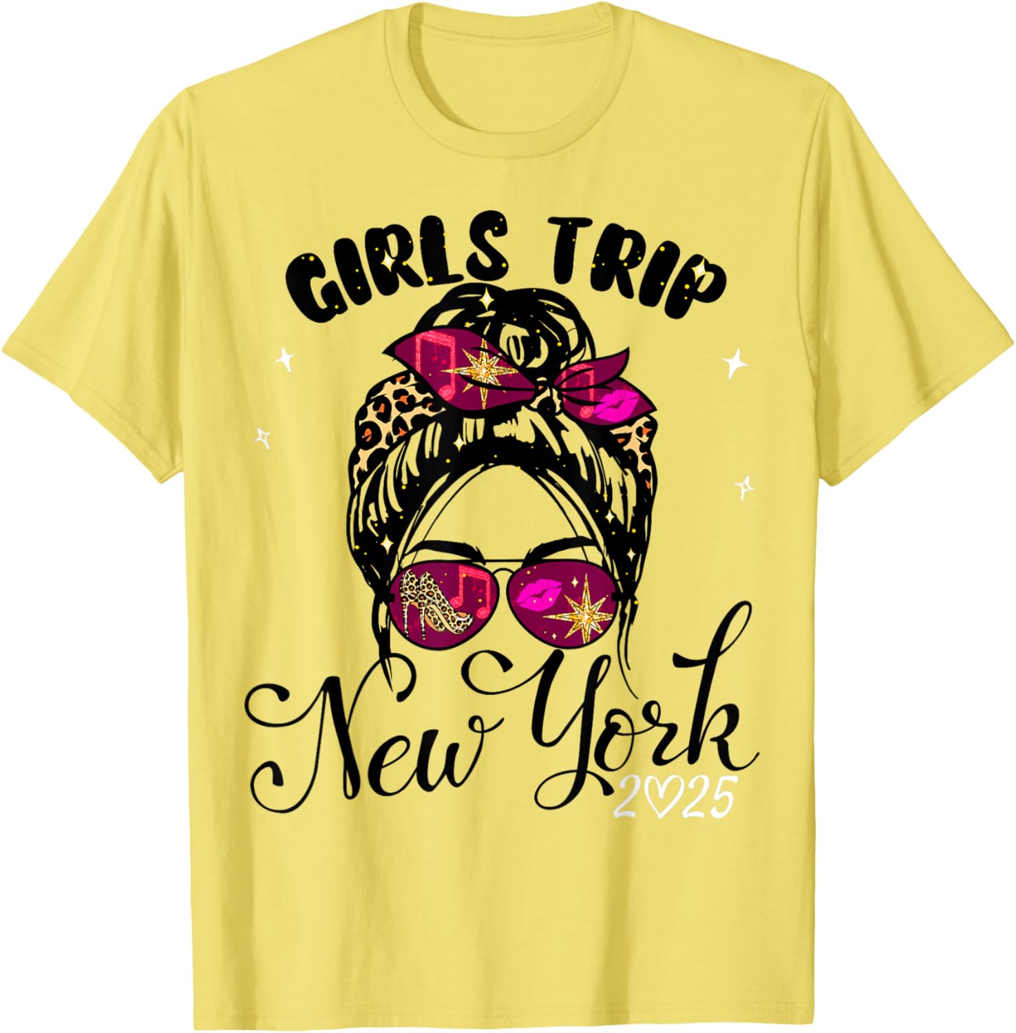 Girls Trip New York 2025 T-Shirt for Women's Birthday Weekend Fun - 11