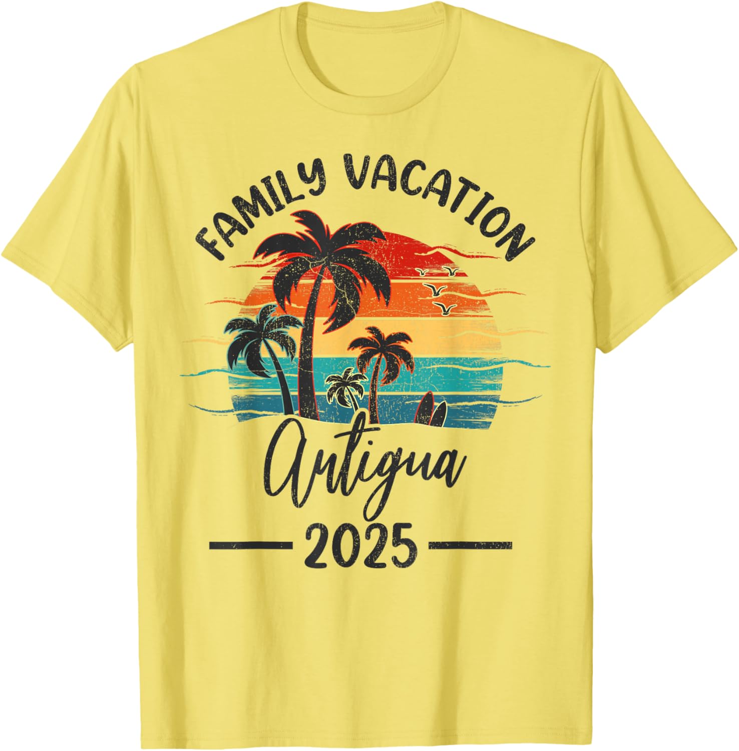 Family Vacation 2025 Summer Antigua Beach T-Shirt for Fun Memories - 10