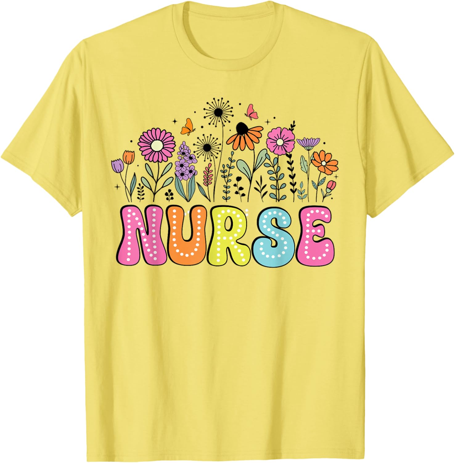 Groovy Nurse Wildflower Floral T-Shirt for Happy Nurse Week 2026 - 10