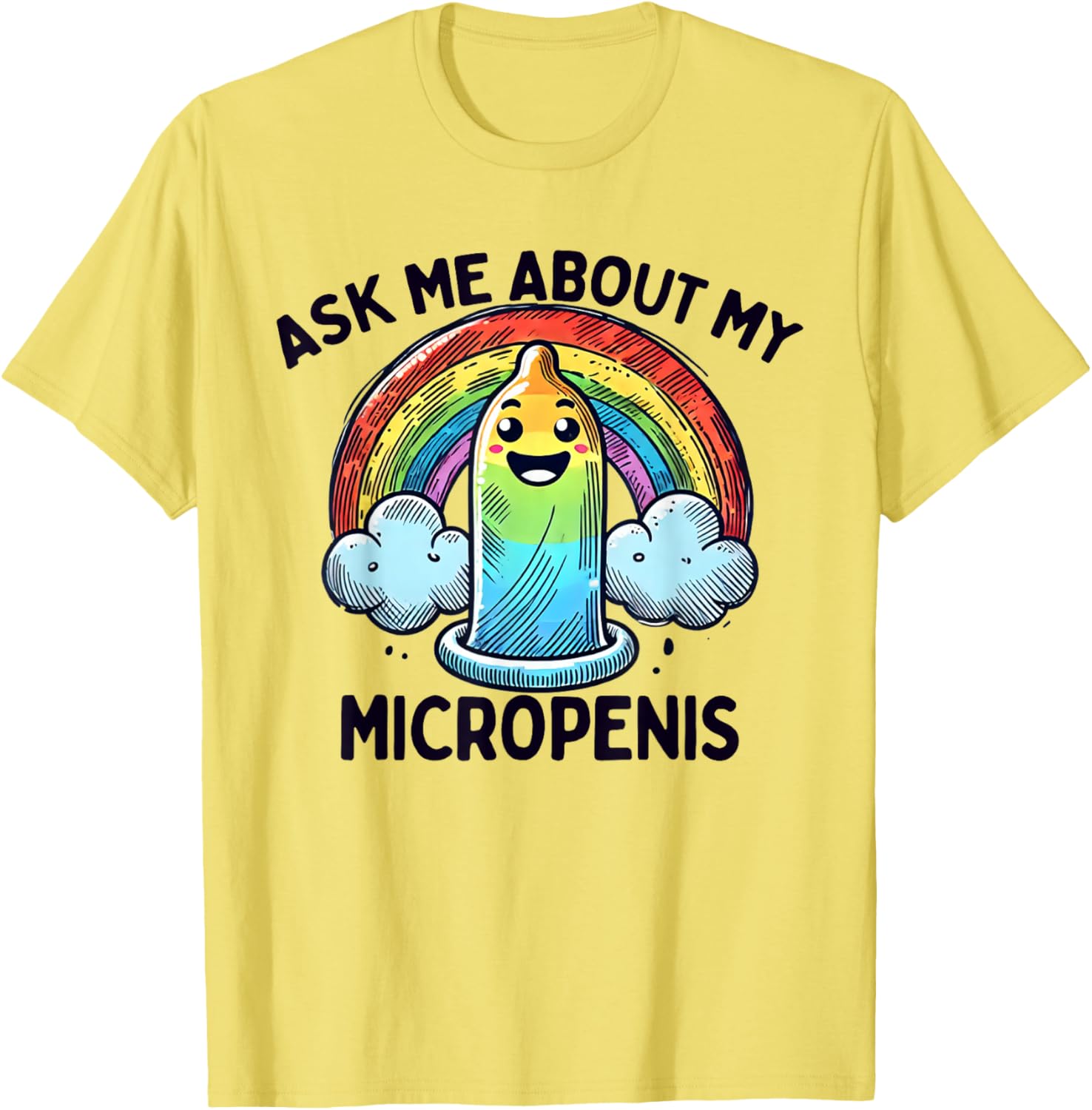 Funny Ask Me About My Micropenis T-Shirt for Adult Humor Lovers - 3