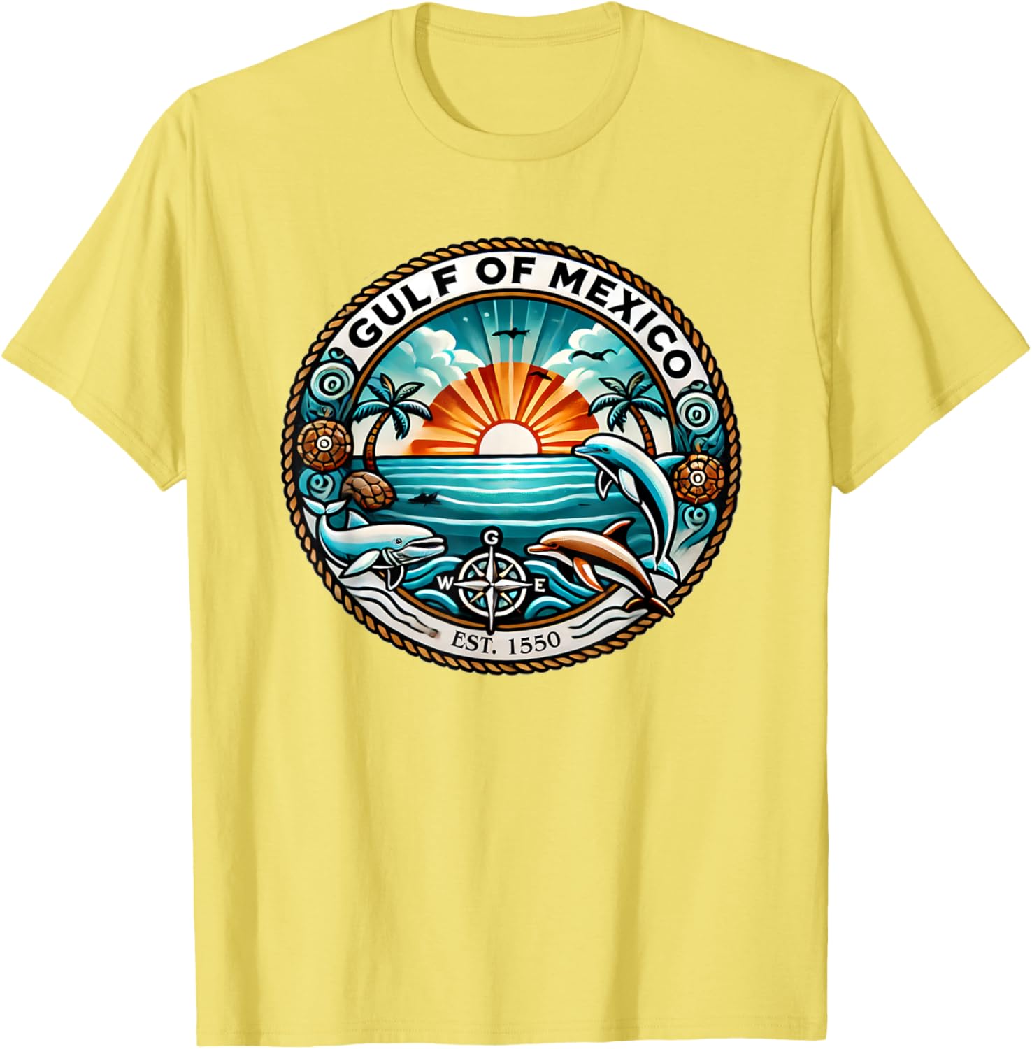 Gulf of Mexico Sunset T-Shirt - Vibrant Caribbean Beach Design - 12