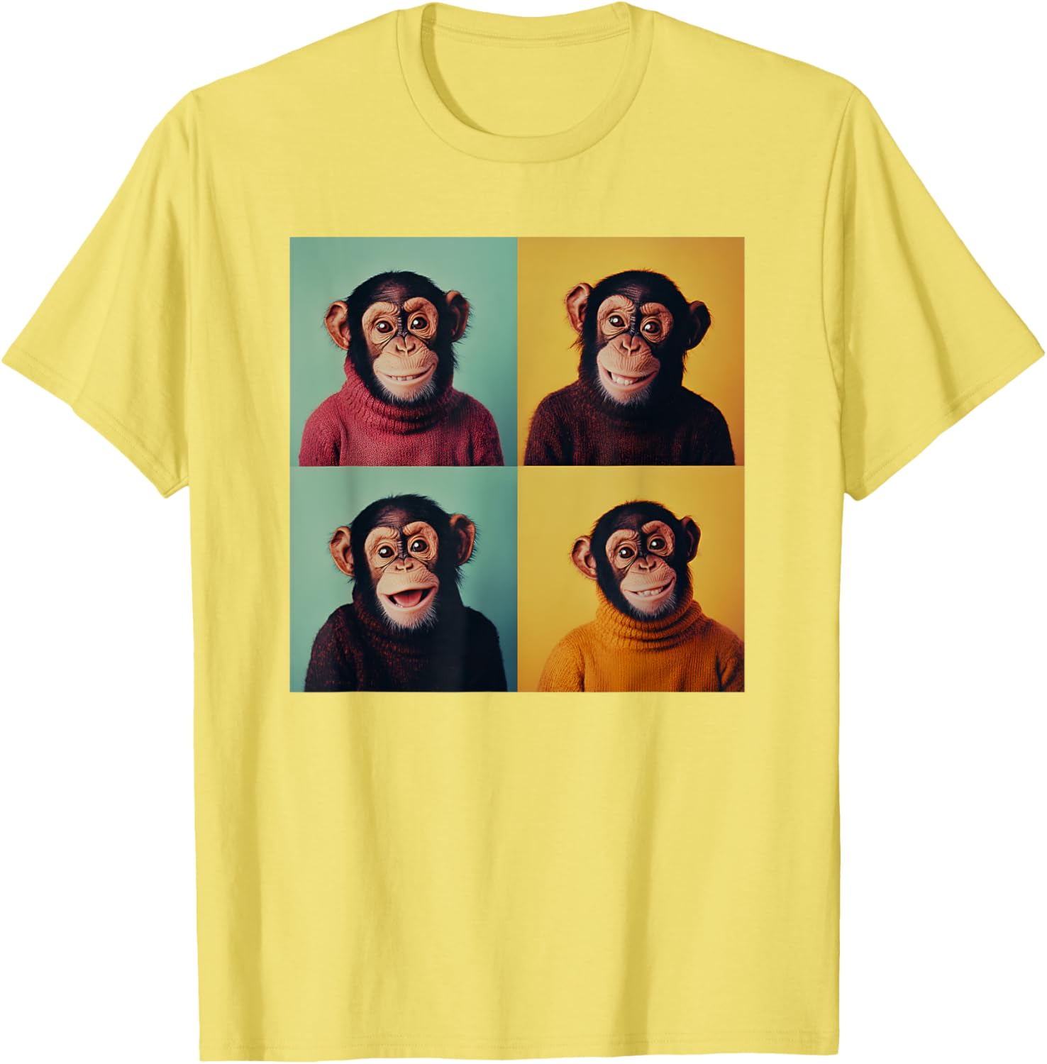 Funny Monkey Chimp T-Shirt for Animal Lovers - Awkward Photoshoot Design - 8