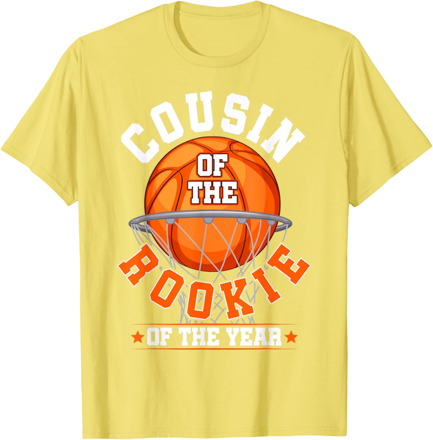 Cousin of Rookie 1st Birthday Basketball Family Matching T-Shirt - 2