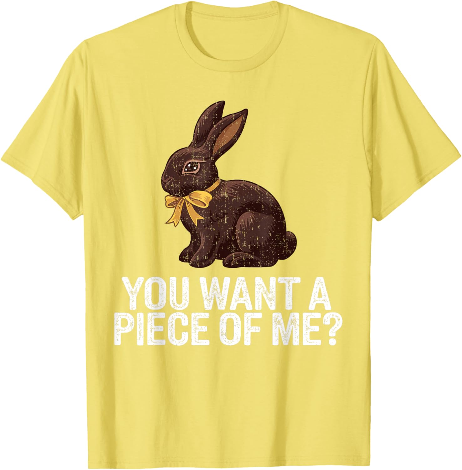 Cute Easter Rabbit Chocolate Bunny Graphic T-Shirt for Fun Holiday Style - 18