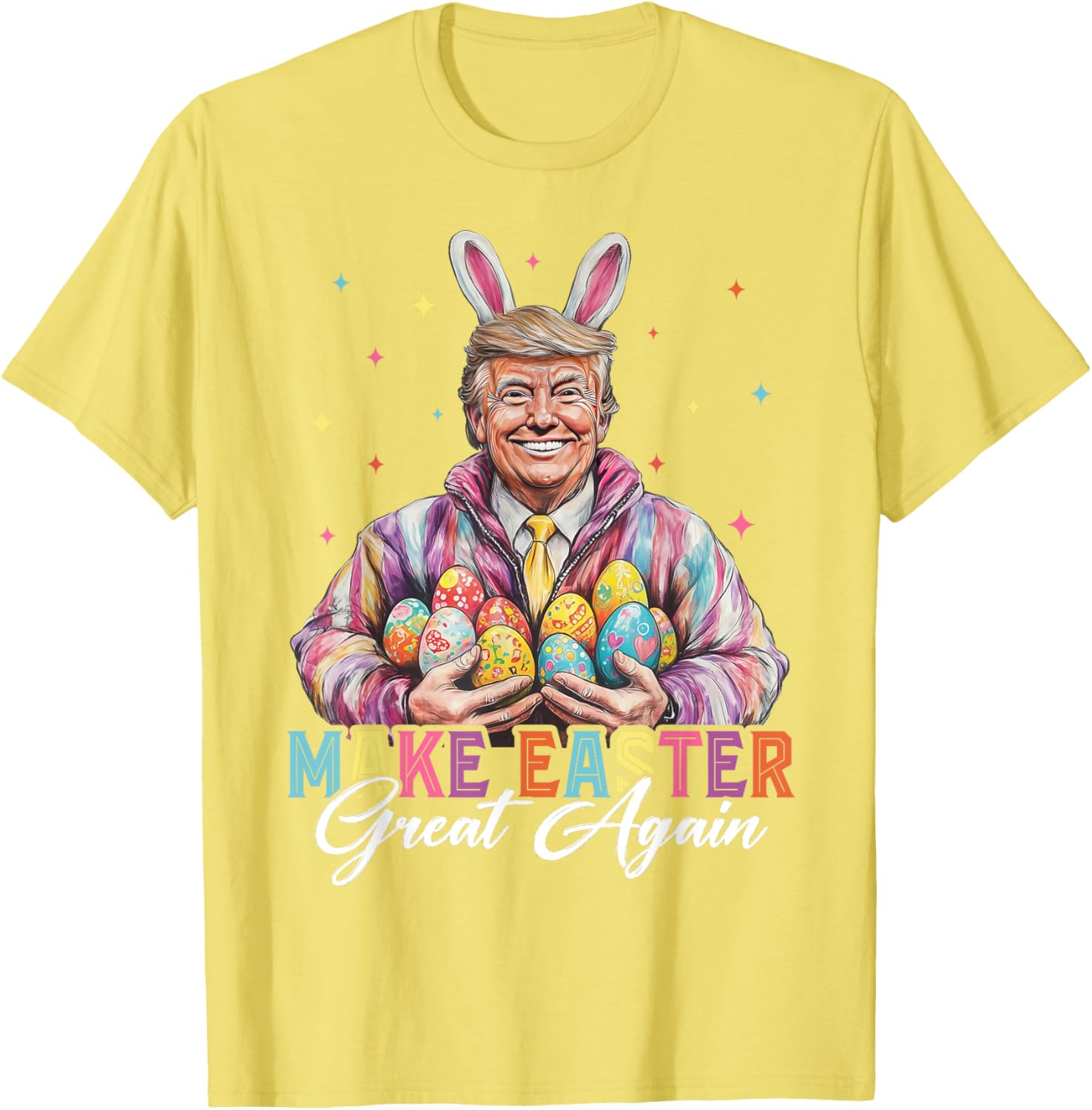 Funny Trump Easter Bunny Hunt T-Shirt for Holiday Fun and Celebration - 15