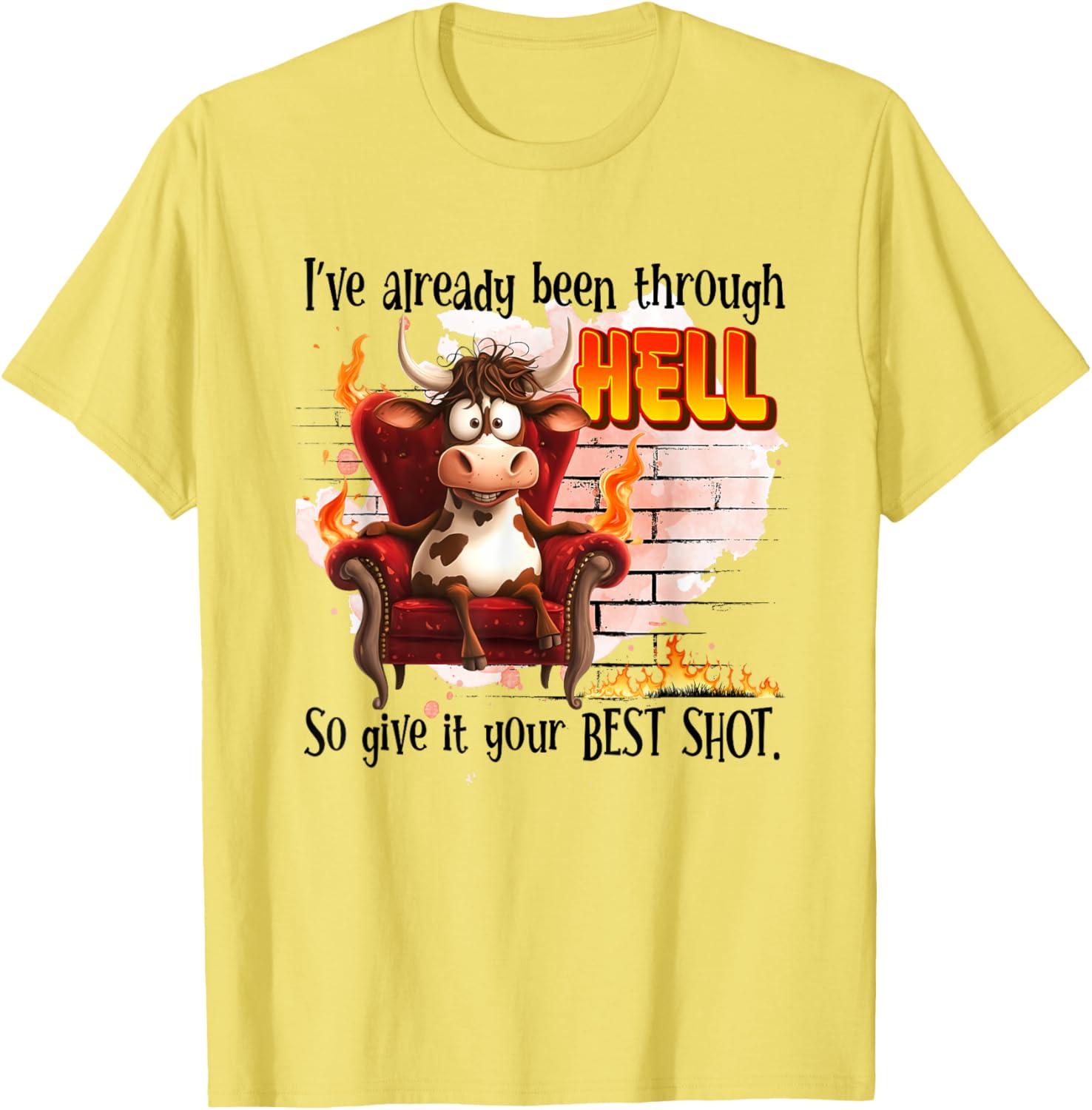 Cow I’ve Already Been Through Hell T-Shirt for Fun and Comfort - 8