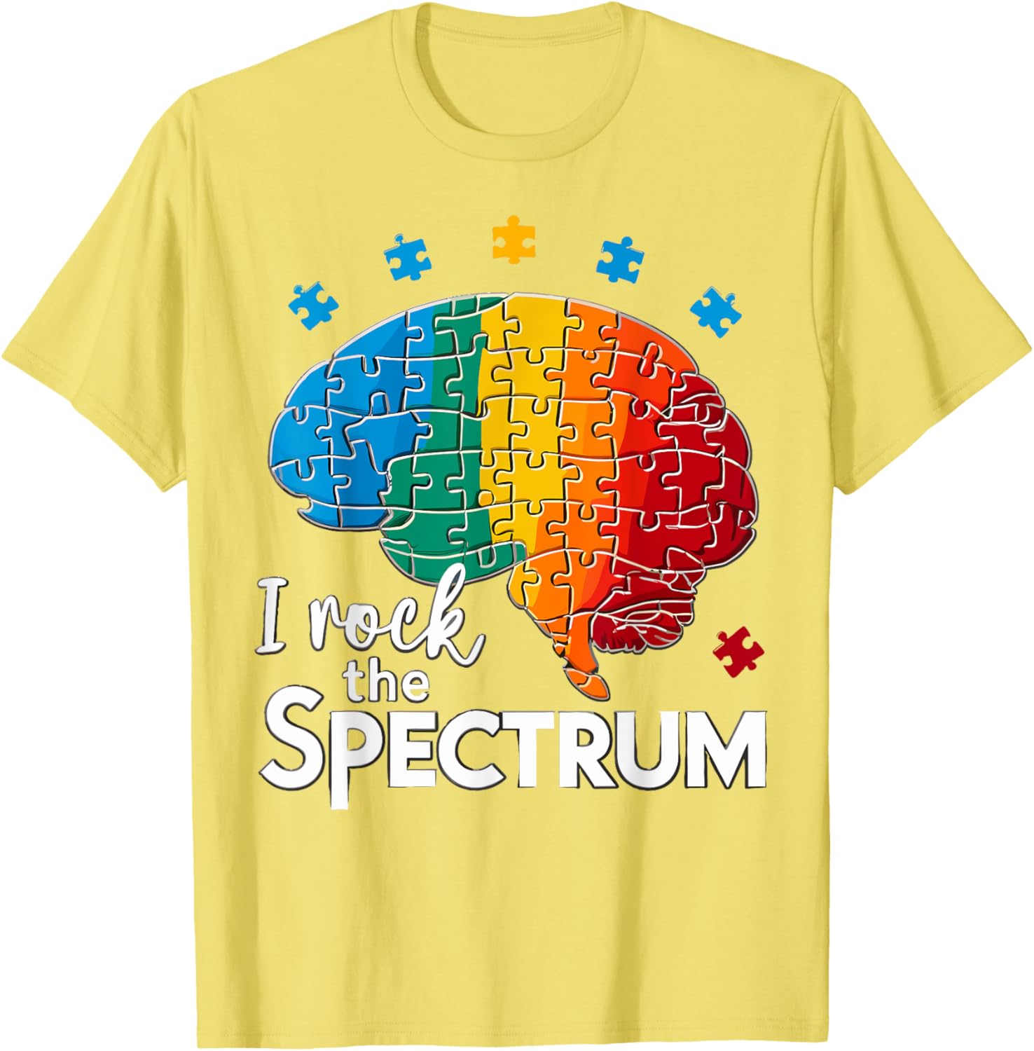 Cute Autism Awareness T-Shirt for Toddlers I Rock The Spectrum Design - 15