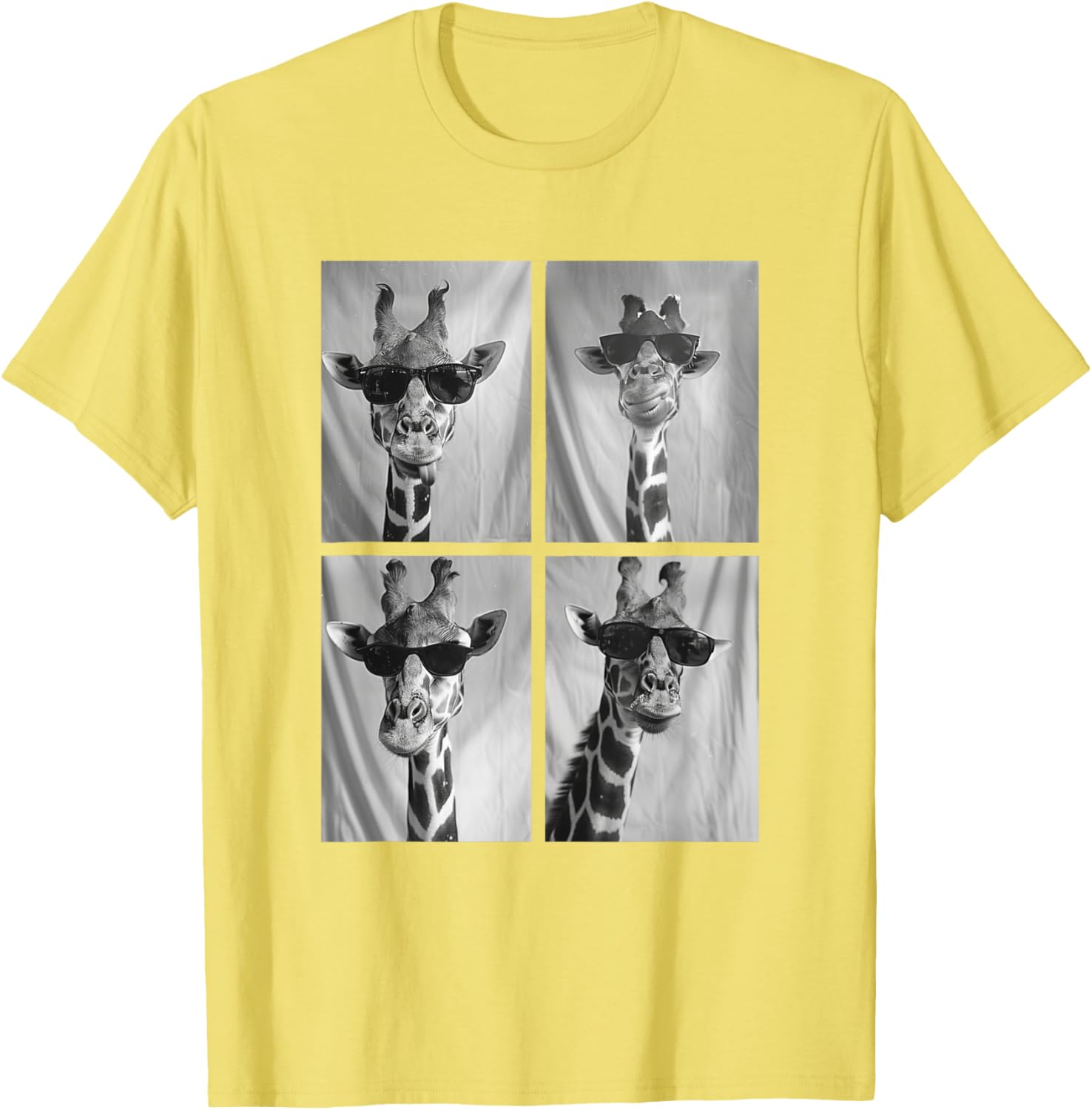 Cute Giraffe in Sunglasses Cool African Hipster T-Shirt for Animal Lovers - 25
