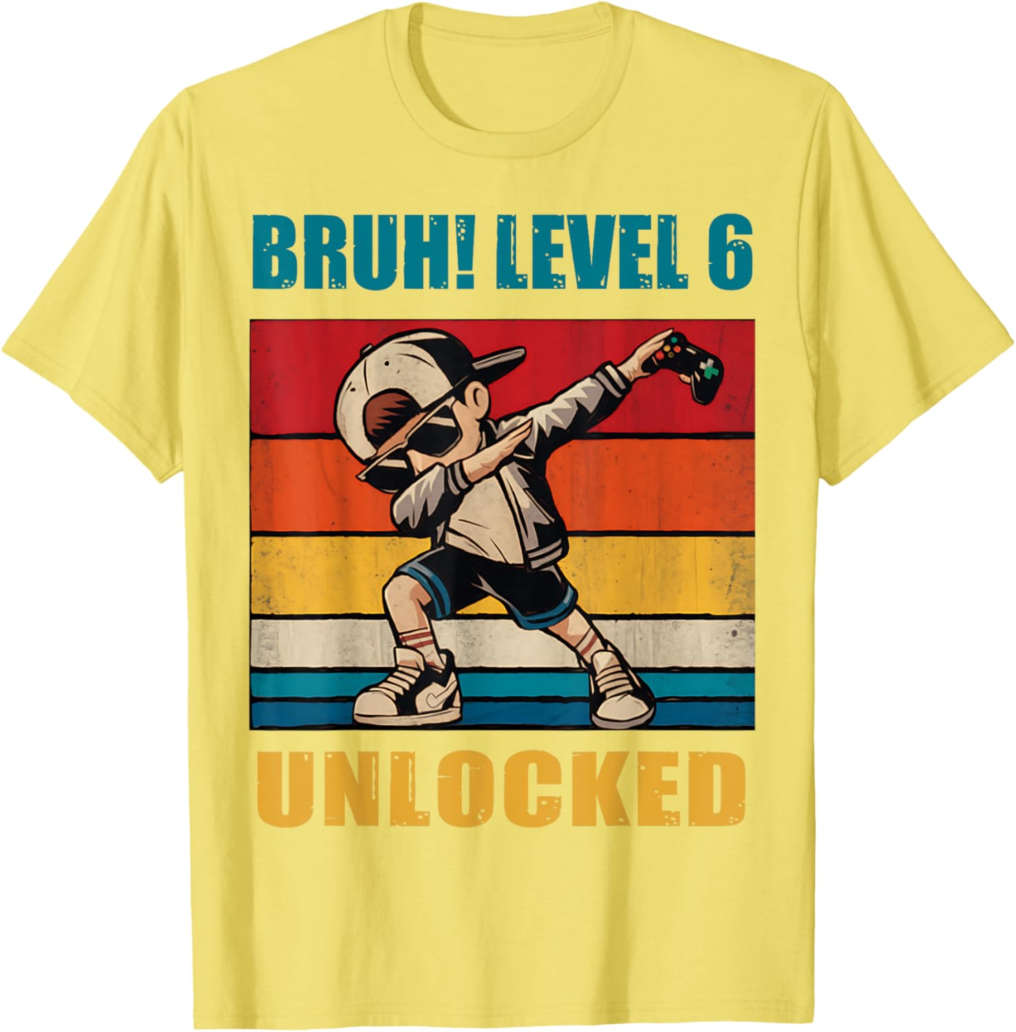 Cool Dabbing Gamer T-Shirt for 6 Year Old Birthday Celebration - 19