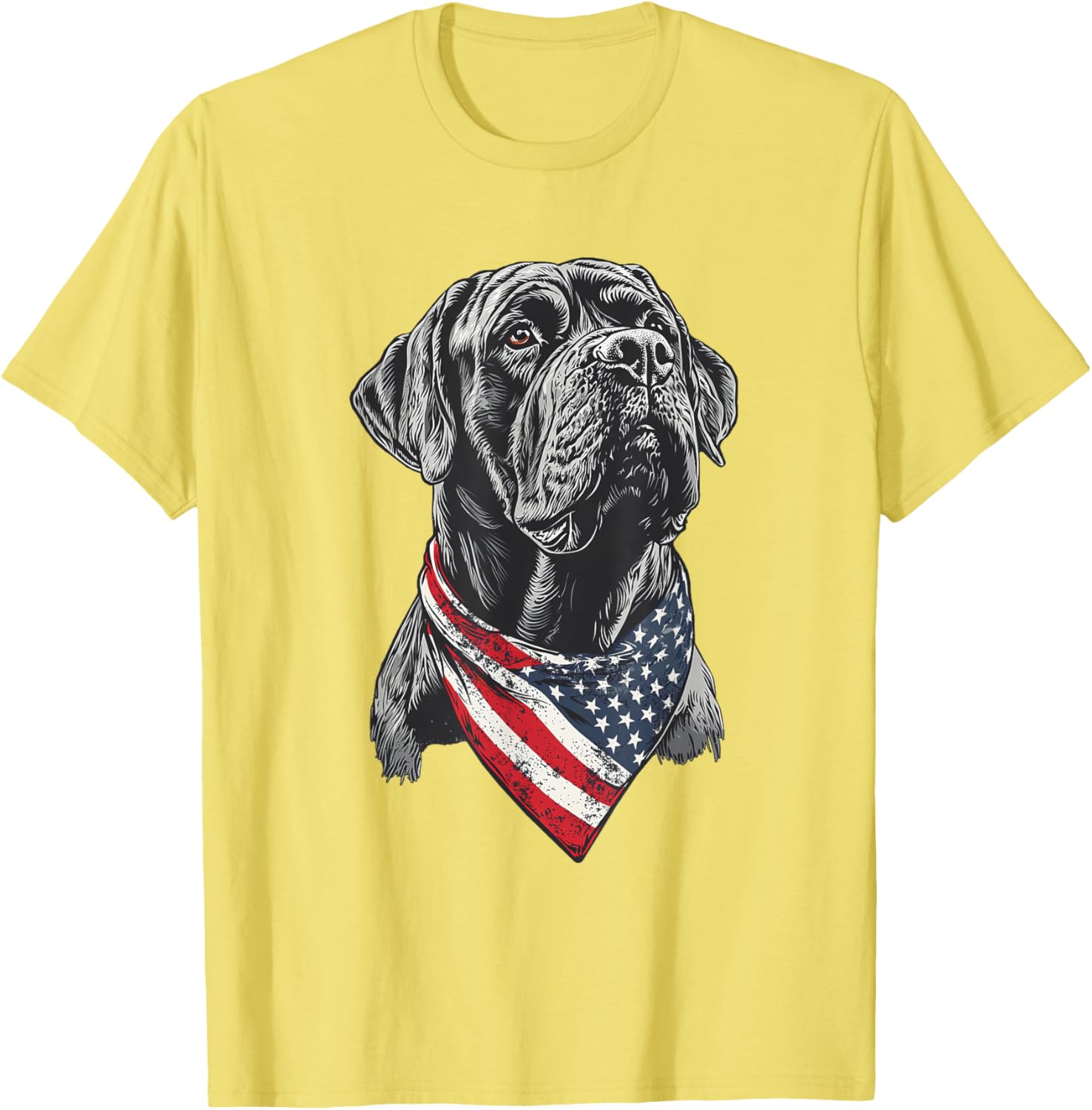 English Mastiff American Flag T-Shirt for Dog Lovers and Patriotism - 5