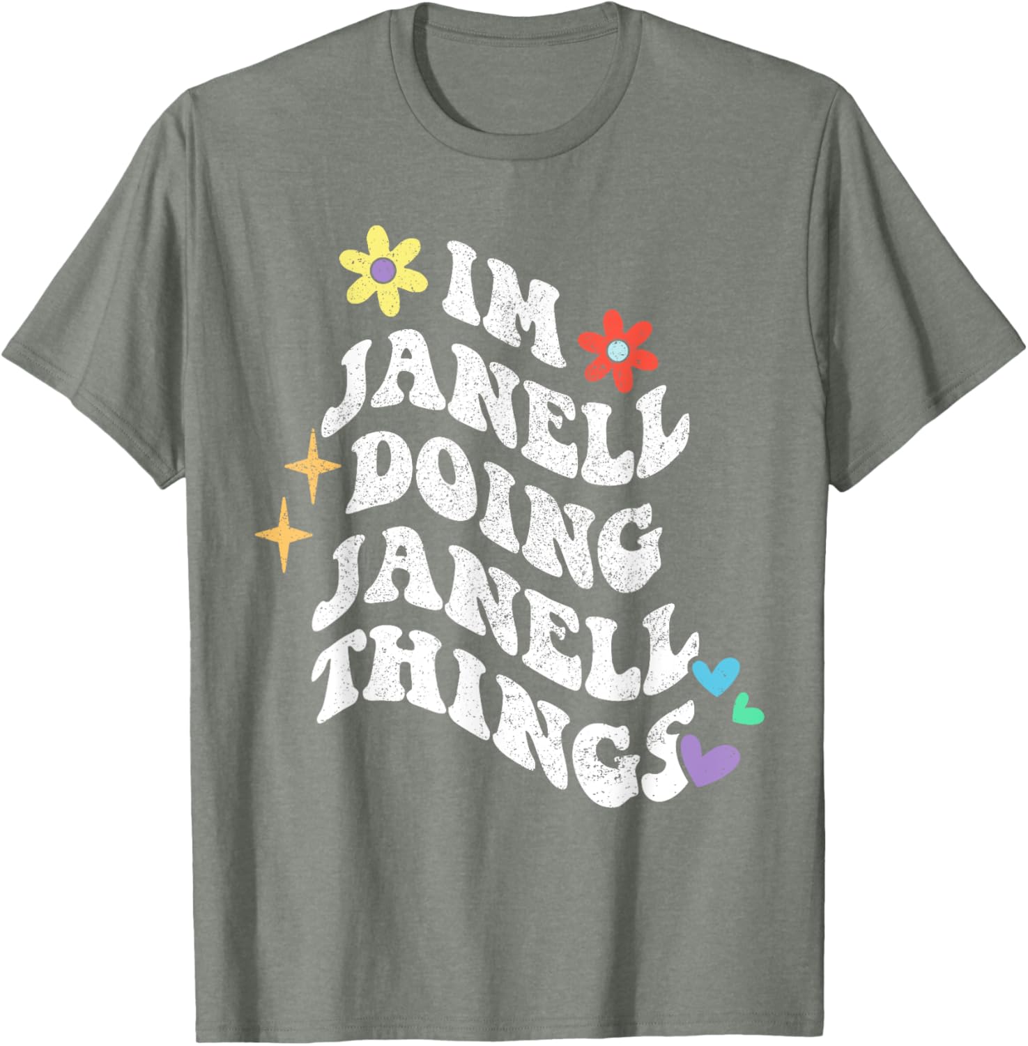 Funny Retro Groovy Janell T-Shirt for Moms - Unique Mother’s Day Gift - 2